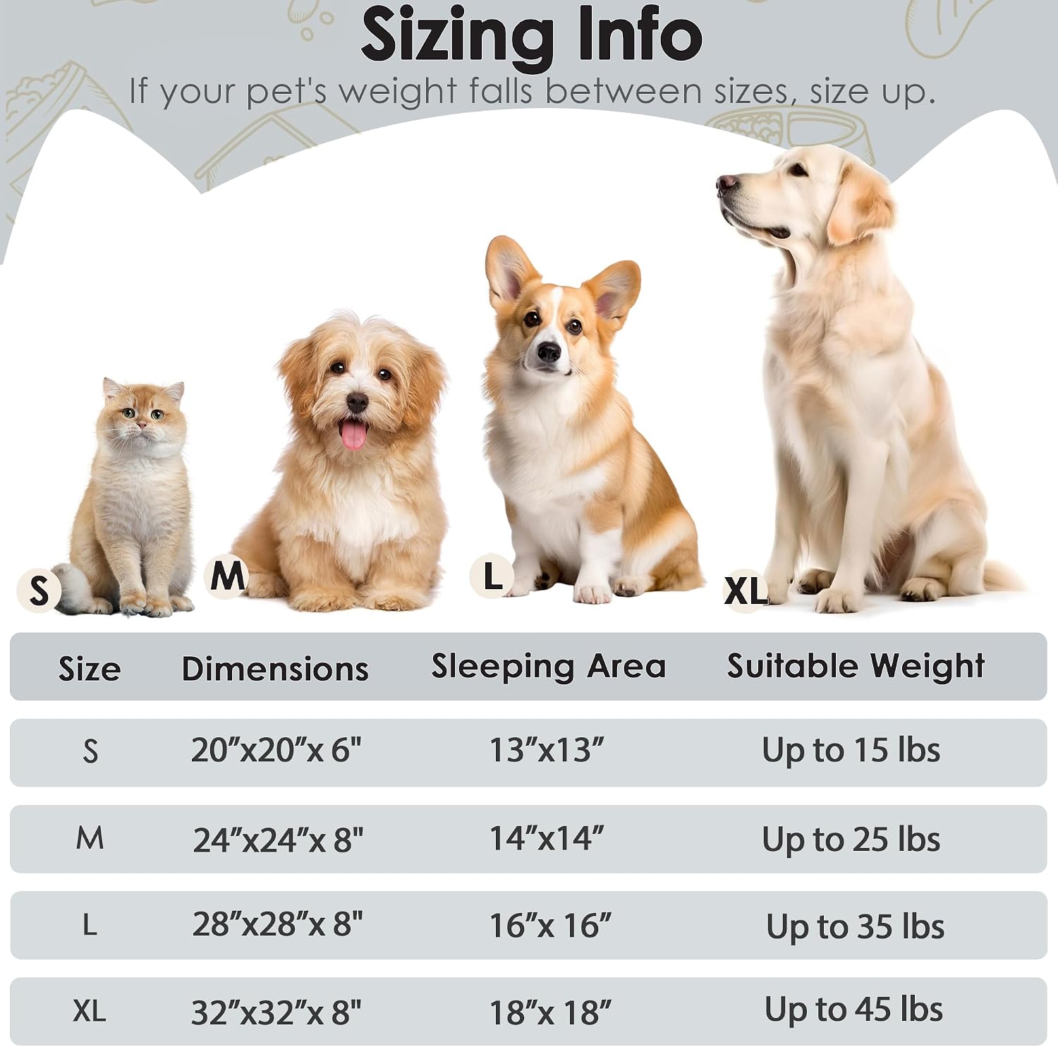 Detalle 2 de Hoewina CWW-FT 20-Inch Donut Pet Bed, Light Gray, Non-Slip Bottom