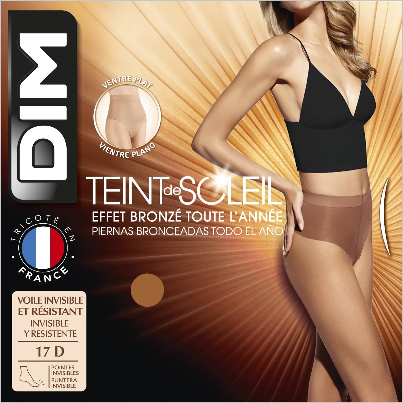 Thumbnail 3 de Dim Collant Femme Ventre Plat Teint De Soleil Effet Bronzer Naturel x1