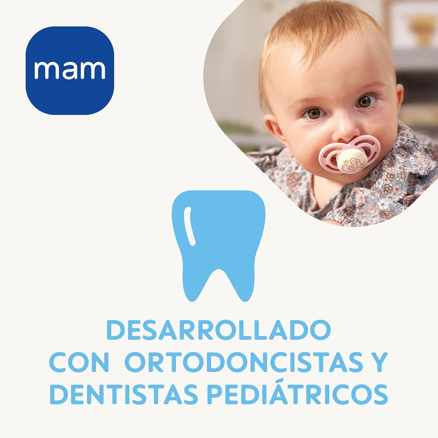 Detalle 2 de MAM Chupete Brillante en la Oscuridad para +6 Meses 🌟 Pack 2