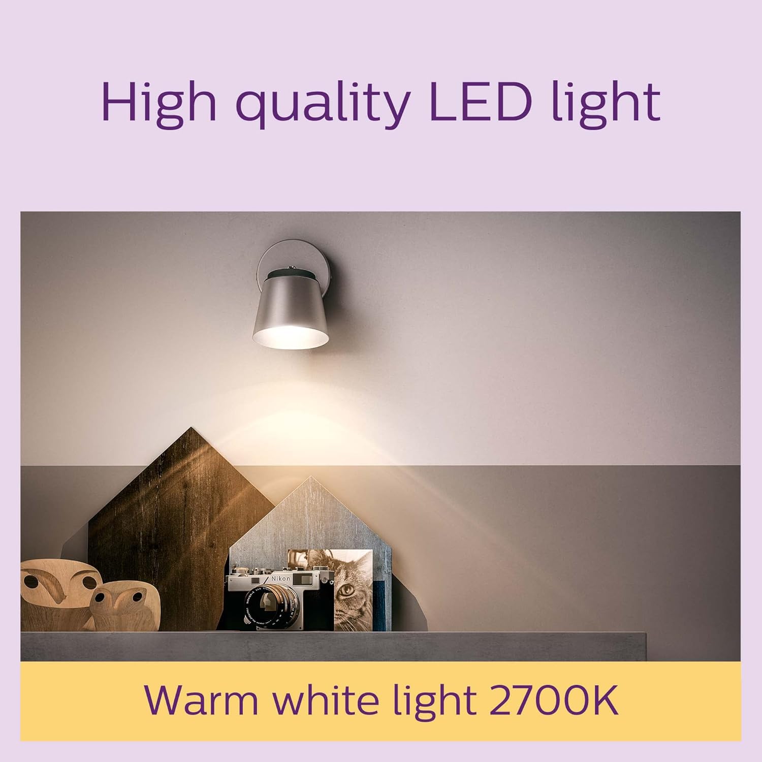 Thumbnail 3 de Philips LED Classic Spot Light Bulb 6 Pack (Warm White 2700K, GU10, 35W, Non-Dimmable) for Home Indoor Lighting