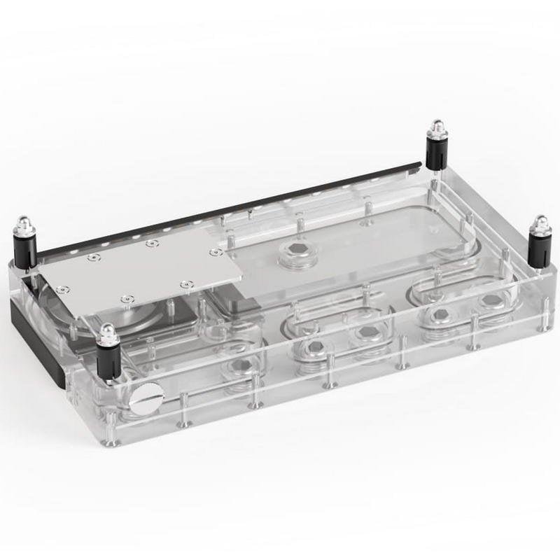 Detalle de Alphacool Core Distro Plate 240 Links D5/DDC V.2 con Bomba D5 Apex
