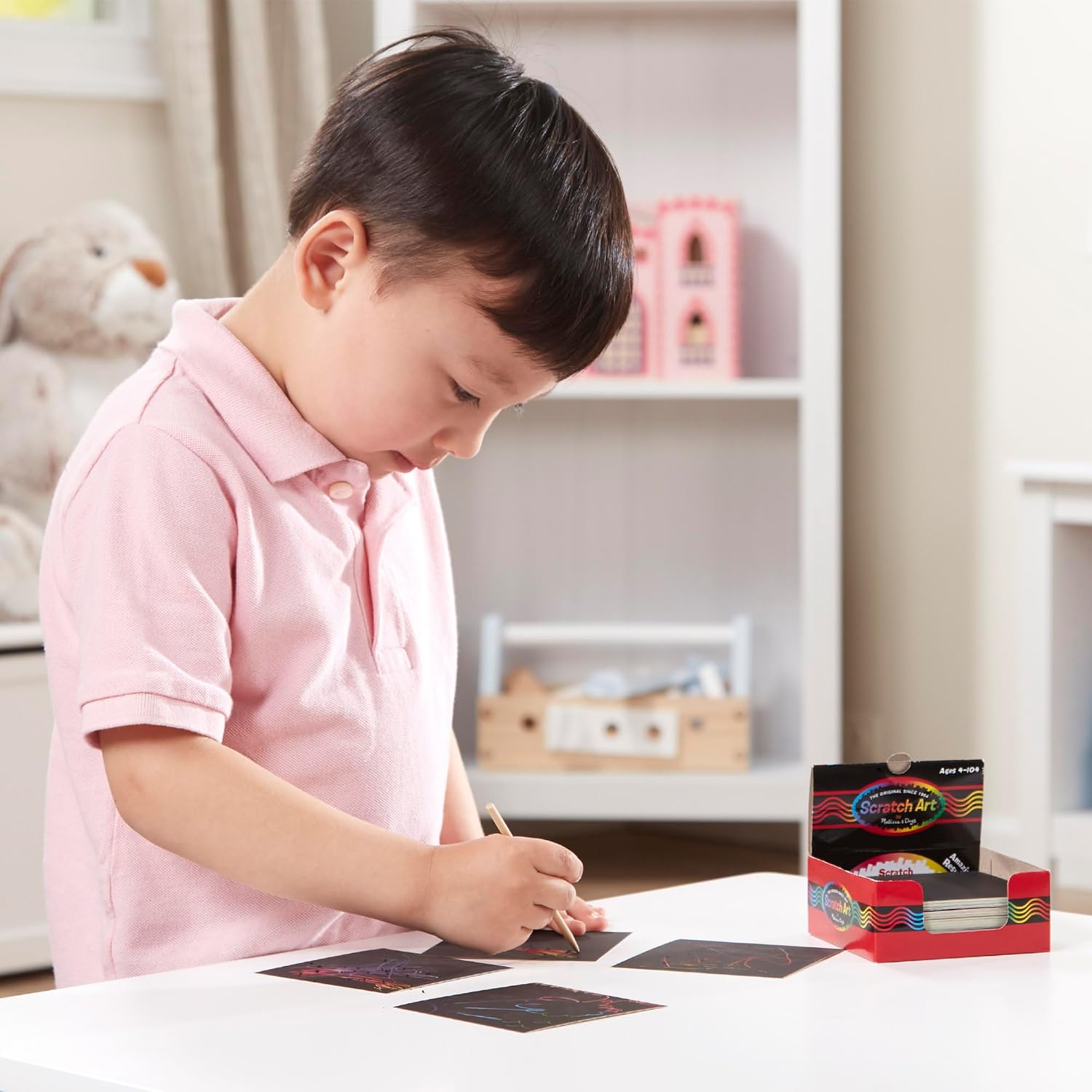 Thumbnail 1 de Melissa & Doug Scratch Art Pack 125 mini feuilles