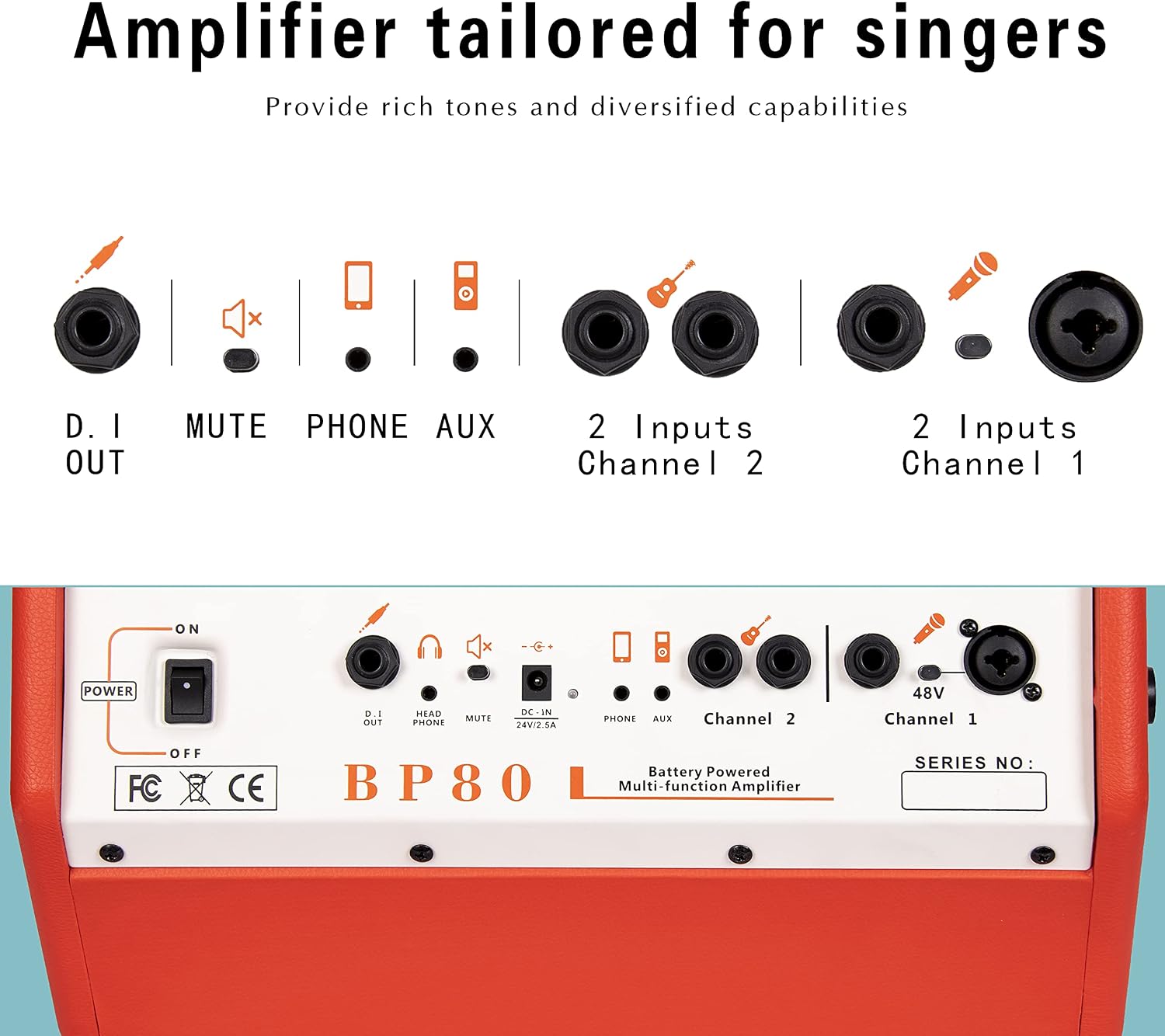Thumbnail 5 de Coolmusic acoustic guitar amplifier BP80