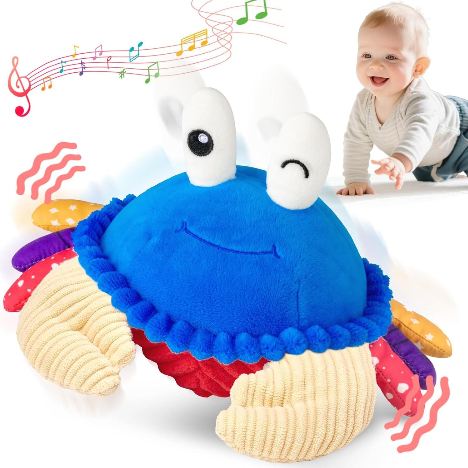 Detalle de SAIMAND Dancing Crab musical baby toy 400 mAh