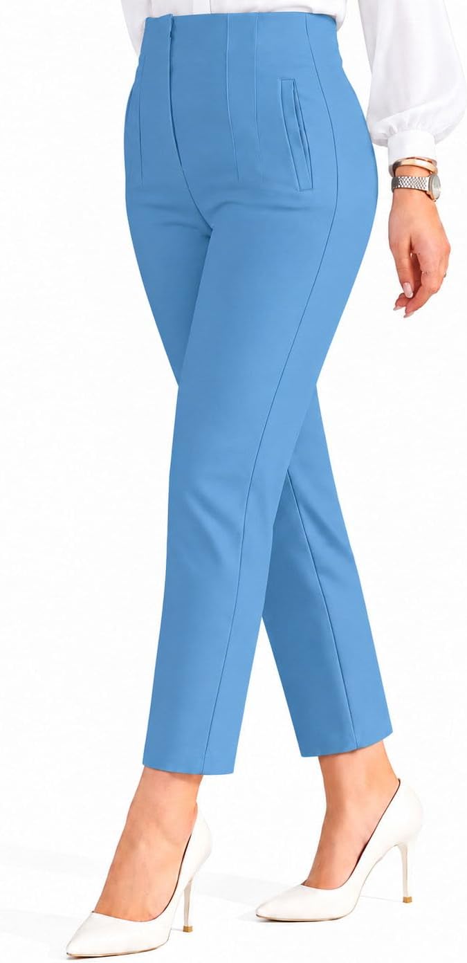 Detalle 2 de LOVESHOOT Women's Dress Pants, Polyester-Spandex Blend