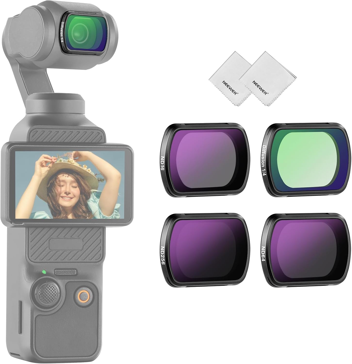 Detalle de NEEWER Magnetic ND Filter Set ND16/64/256