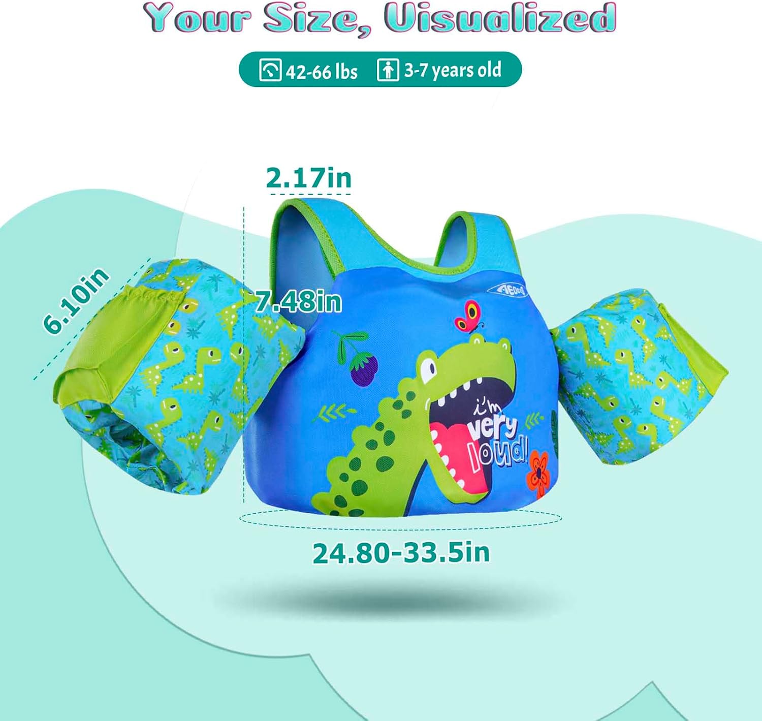 Thumbnail 4 de AEOCOO Puddle Float Jumper for Swimming – Toddler Swim Vest