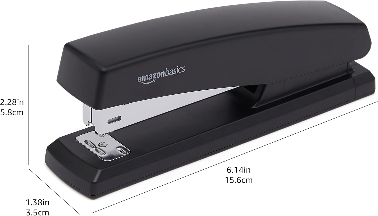 Thumbnail 5 de Amazon Basics - Cucitrice con 1000 Punti Metallici, 25 Fogli, Base in Gomma Antiscivolo, Nero