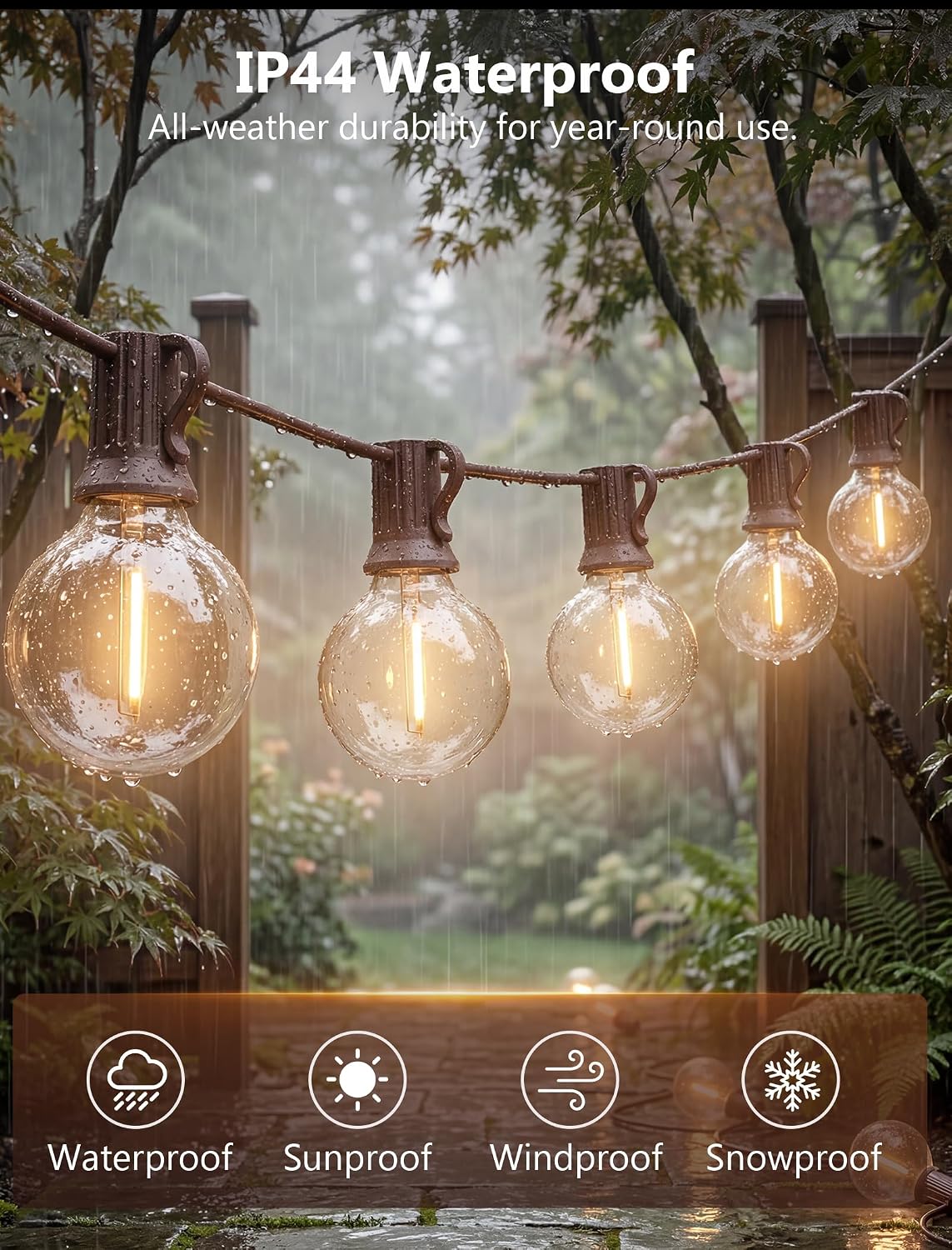 Thumbnail 2 de LED Globe String Lights, 50-Foot