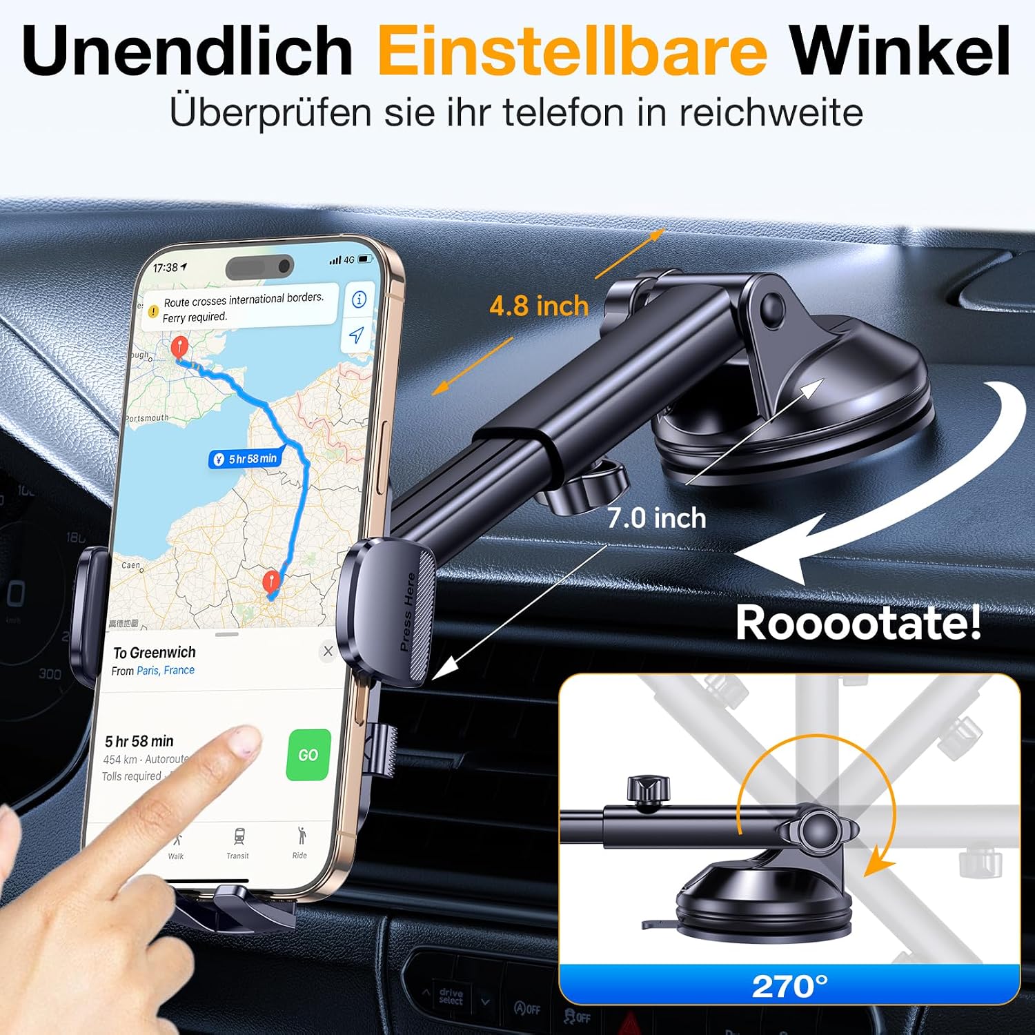 Detalle 2 de Coolpow Handyhalterung Auto Upgrade 4-in-1