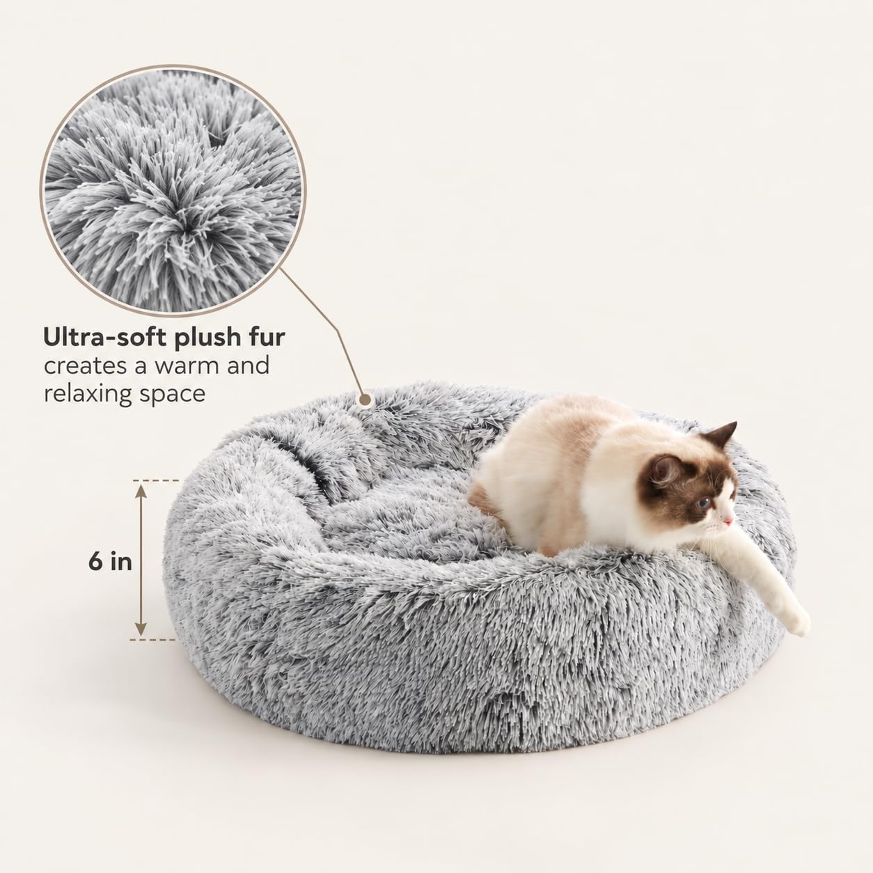 Detalle de Western Home Round Dog Bed, 20-Inch