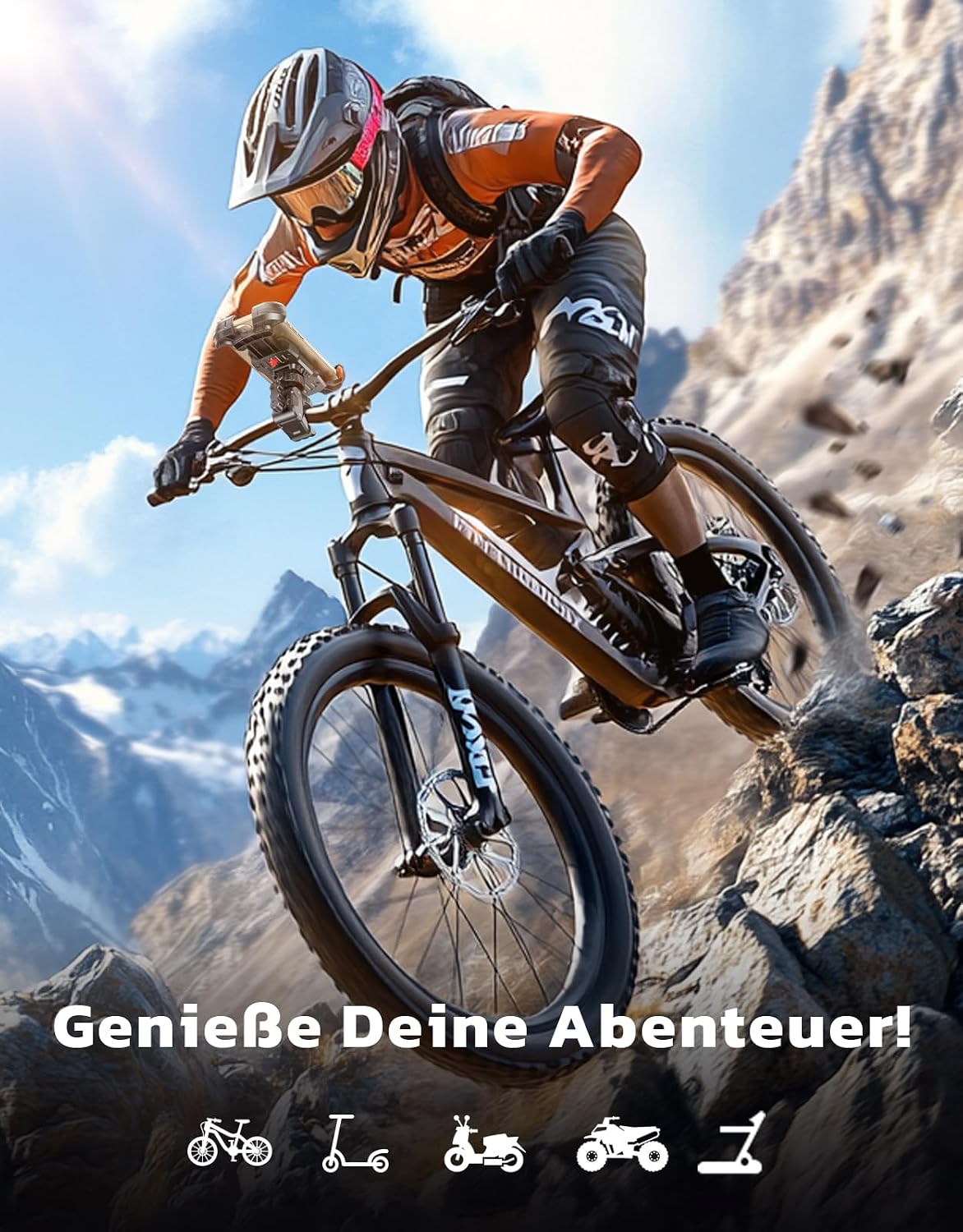 Thumbnail 5 de Rolgno Handyhalterung Fahrrad für 6,9 Zoll