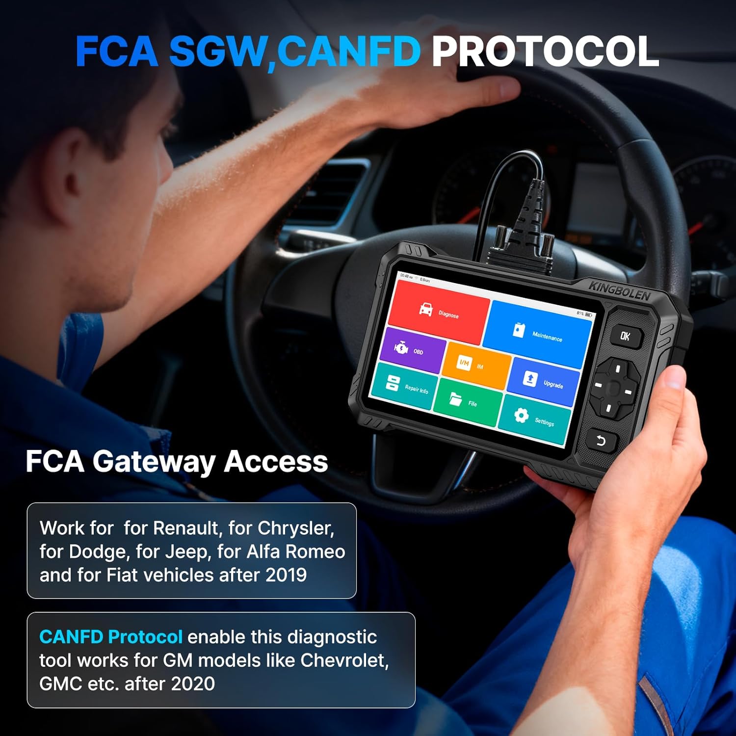 Thumbnail 5 de KINGBOLEN S6 Elite OBD2 scanner with 15 resets