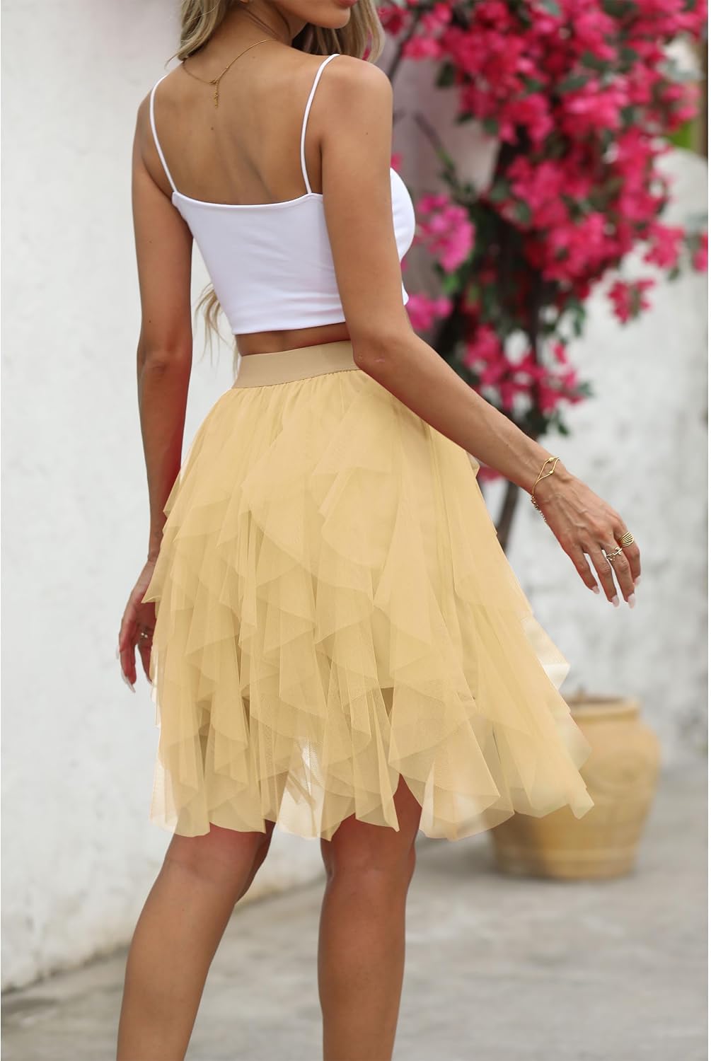 Detalle de Kingfancy A-Line Tulle Skirt