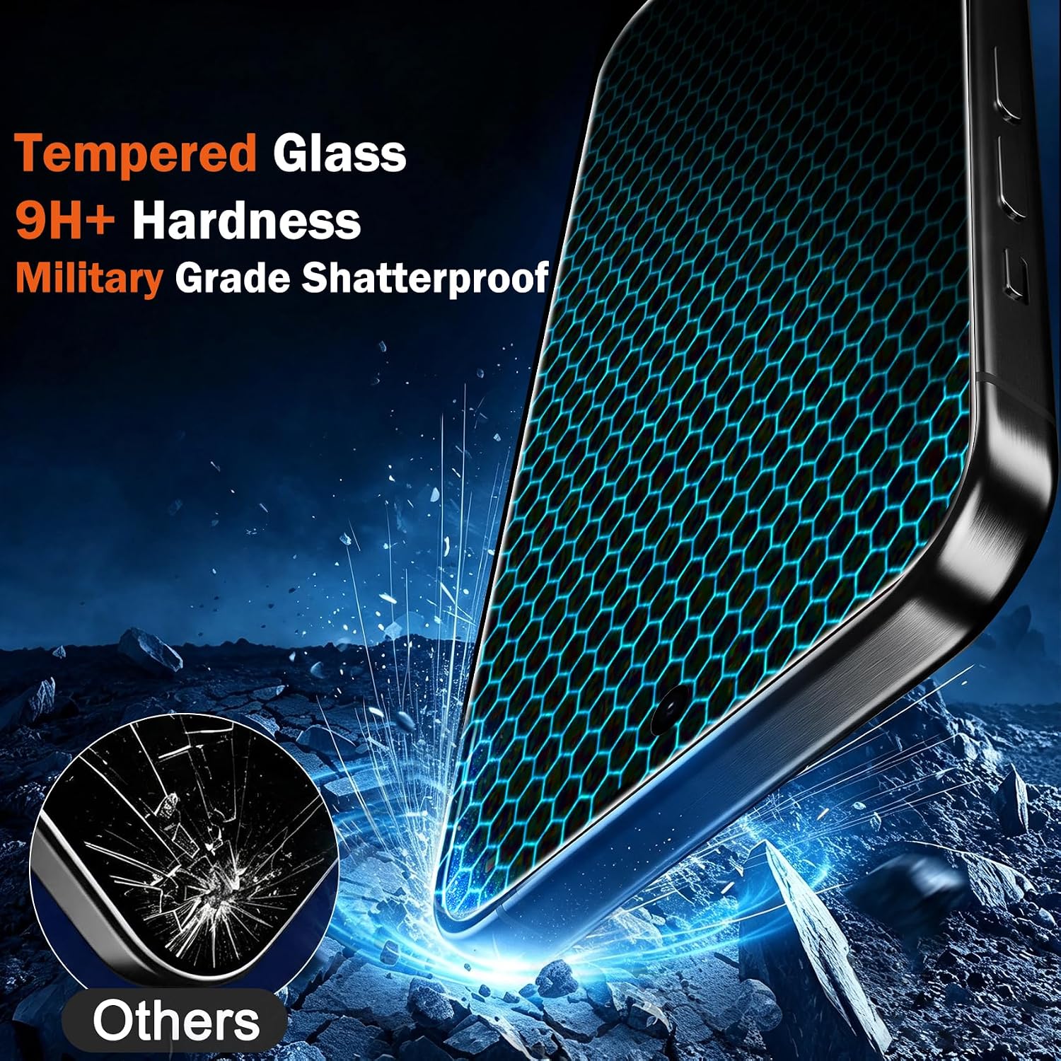 Thumbnail 1 de Ferilinso 18 Pro 6.3-Inch Matte Screen Protector for iPhone, 9H Tempered Glass