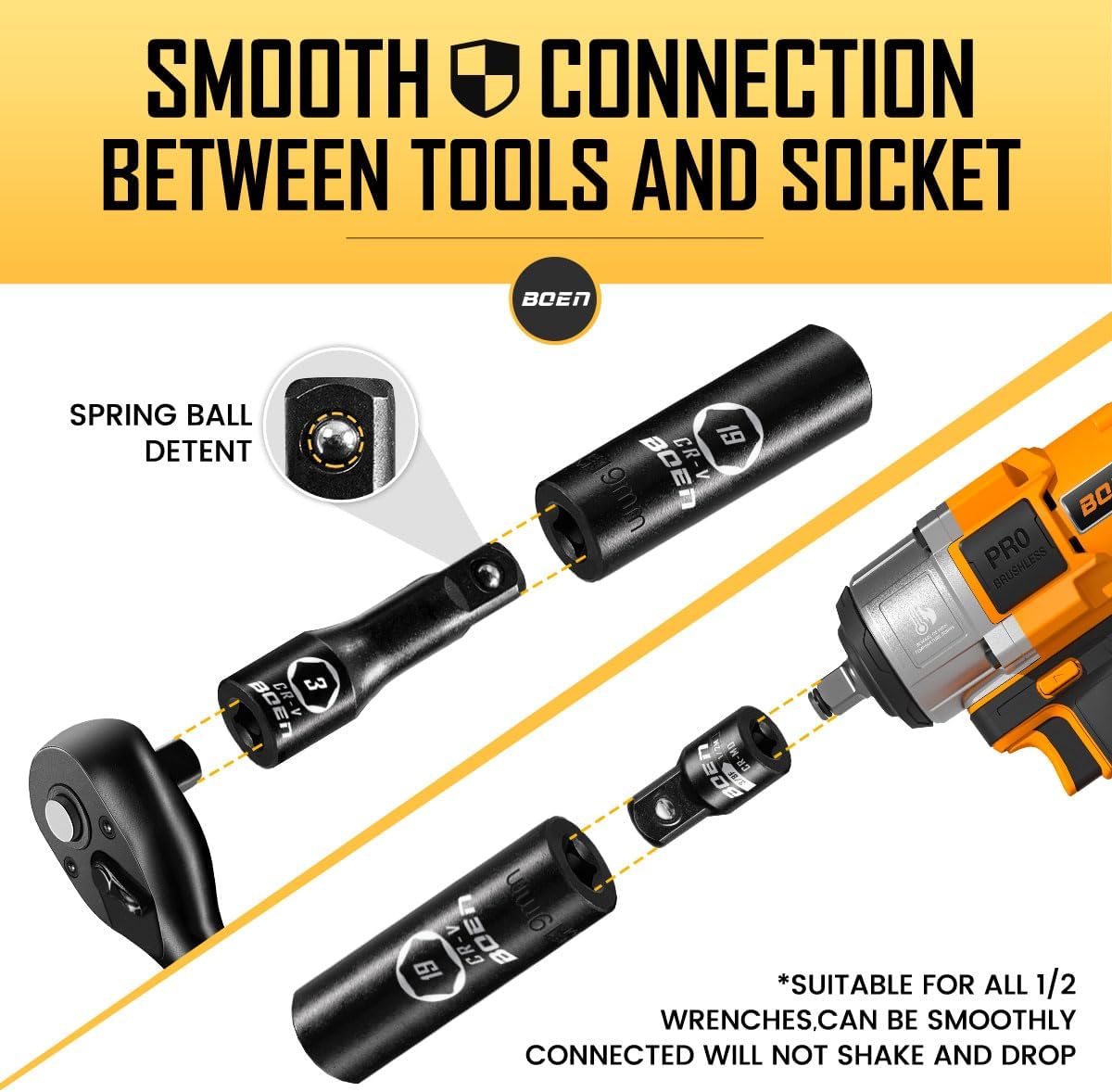 Thumbnail 4 de BOEN 1/2" Drive 72-Piece Impact Socket Set