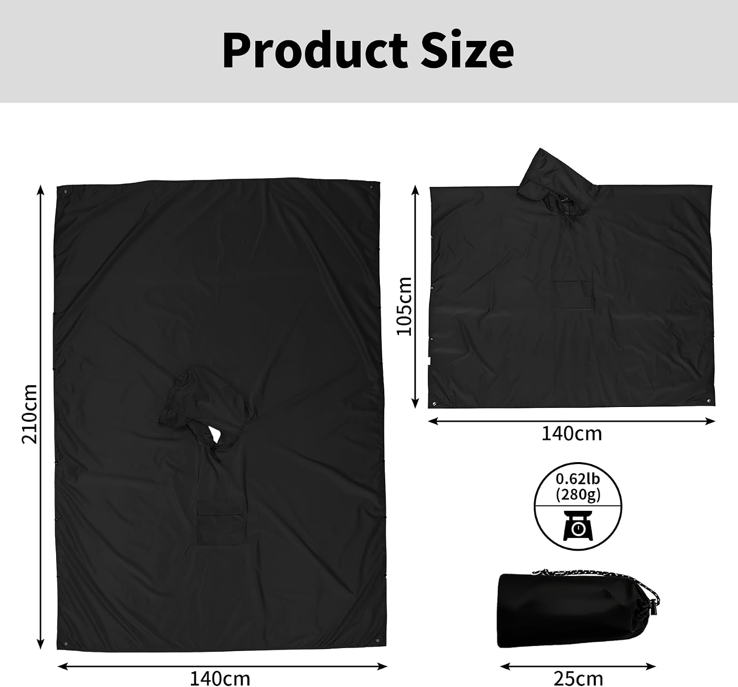 Detalle de Keratobleem Poncho Pluie 3 en 1