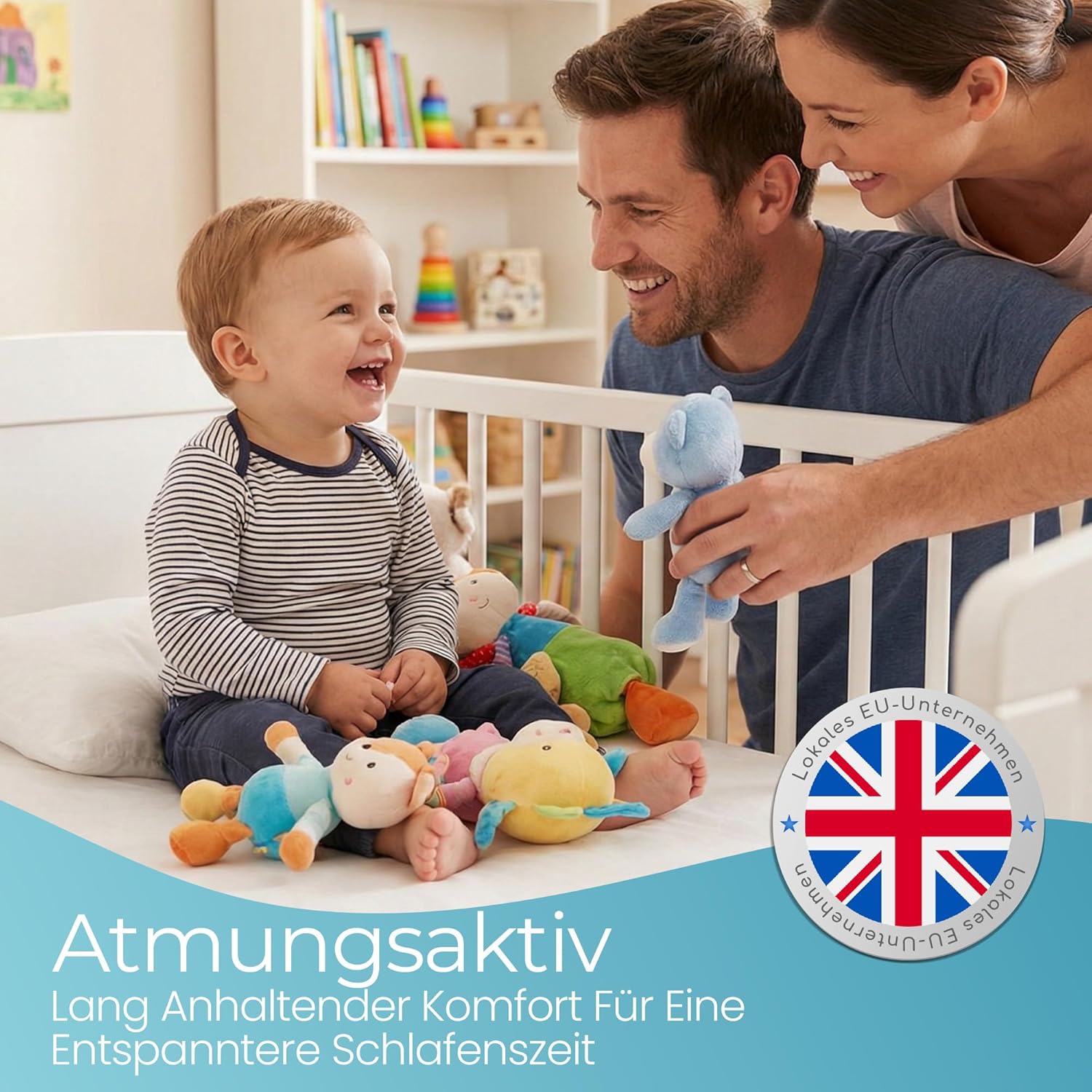Thumbnail 5 de Spannbettlaken 60x120 für Baby – 2er-Set aus 100% natürlicher Bio-Baumwolle, weiß