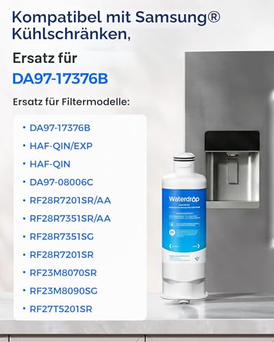 Detalle de Waterdrop WD-F45 Ersatzfilter für Samsung DA97-17376B (3er-Pack)