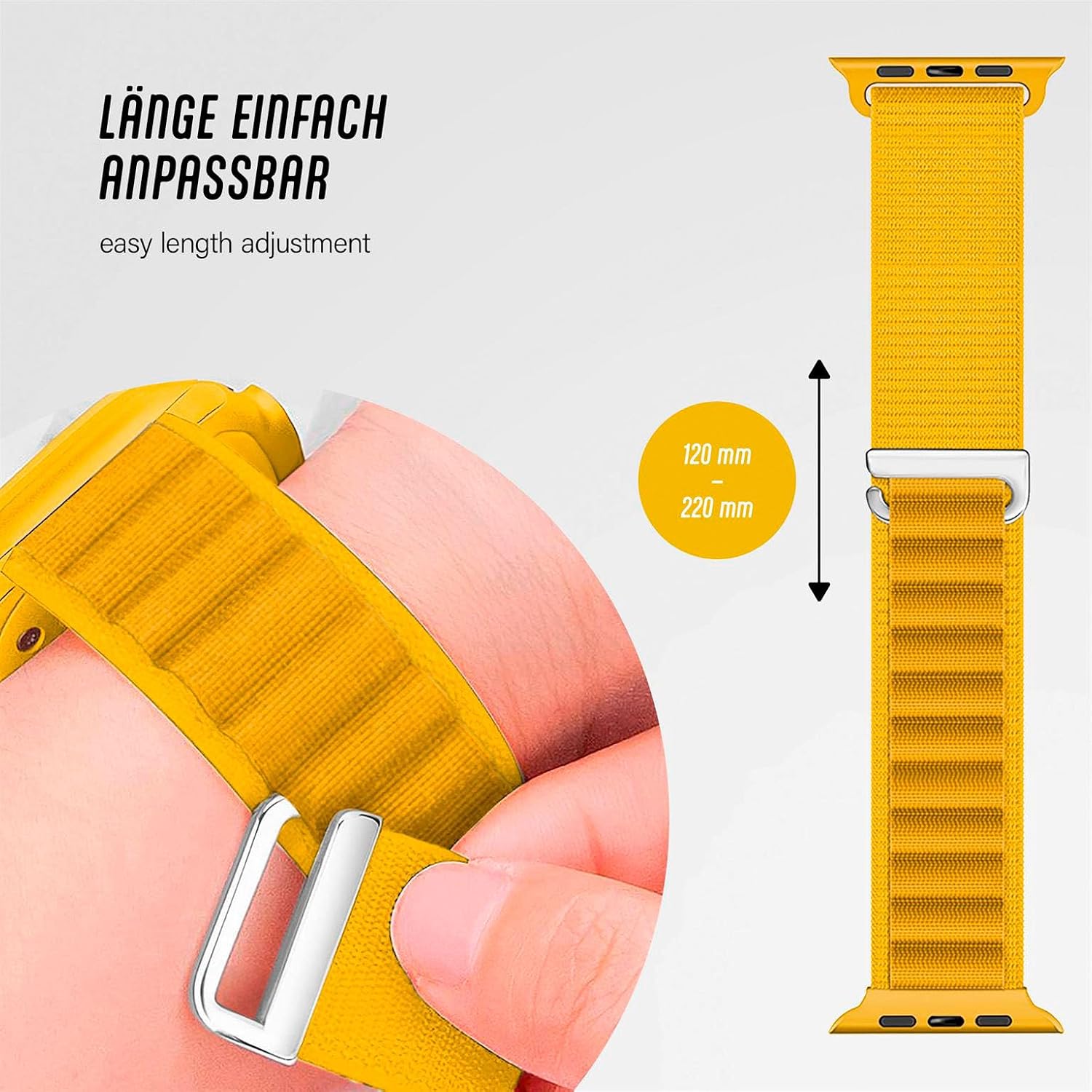 Thumbnail 3 de ONEFLOW Active Loop activeloop_apple nylonarmband, verstelbaar voor Apple Watch