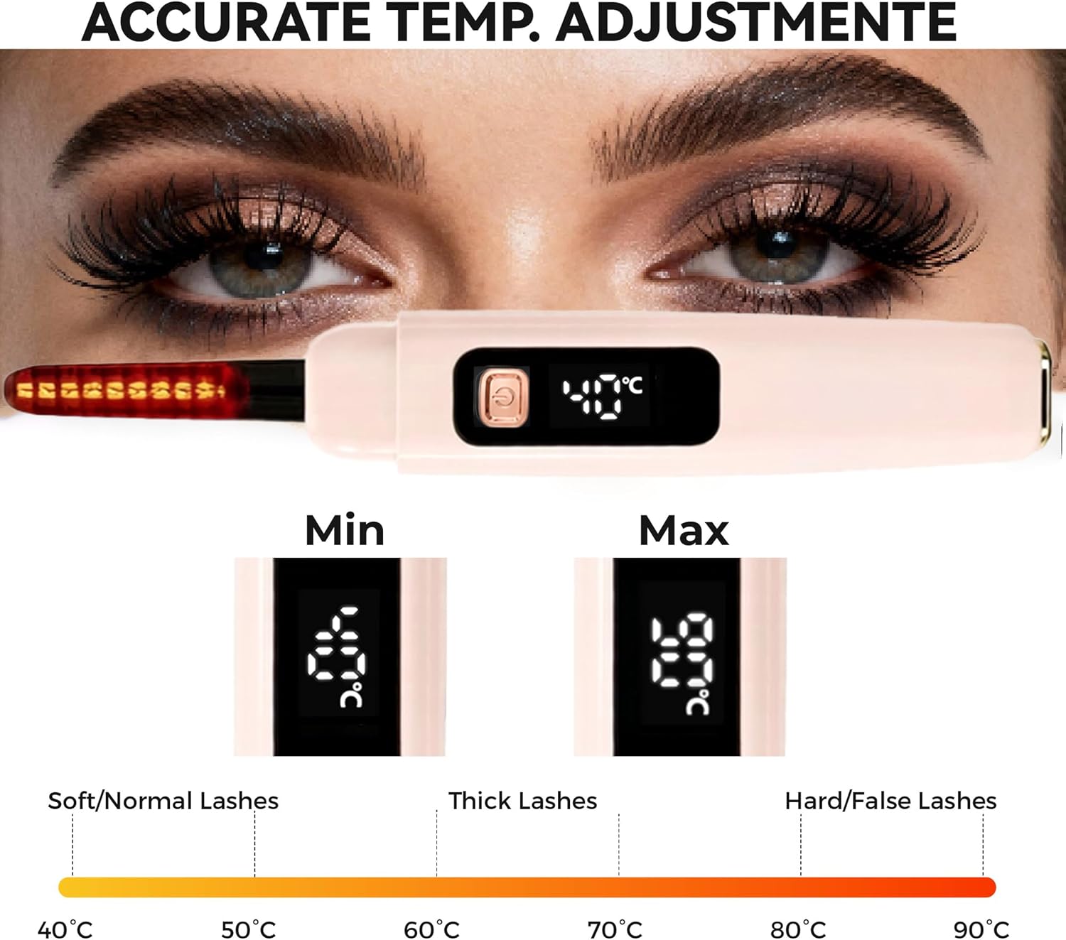 Thumbnail 5 de Raysino S800 Heated Eyelash Curler, Rechargeable with 6 Heat Settings