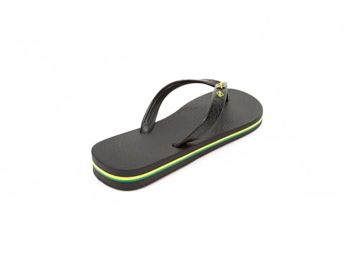 Detalle de Ipanema Ciabatte Uomo Flag II – Nero, 43-44: stile brasiliano e comfort al primo passo