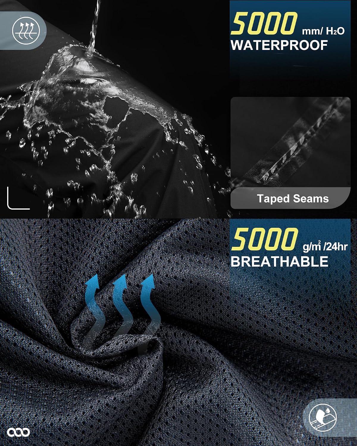 Thumbnail 2 de 33,000ft Women's Rain Pants: Lightweight, Waterproof Over Pants for Outdoor Adventurers