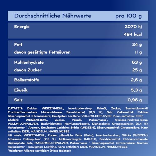 Detalle 2 de Bahlsen Süßes Dreierlei: Keksmischung Deloba, Chokini & Hit (ca. 150 Stück)