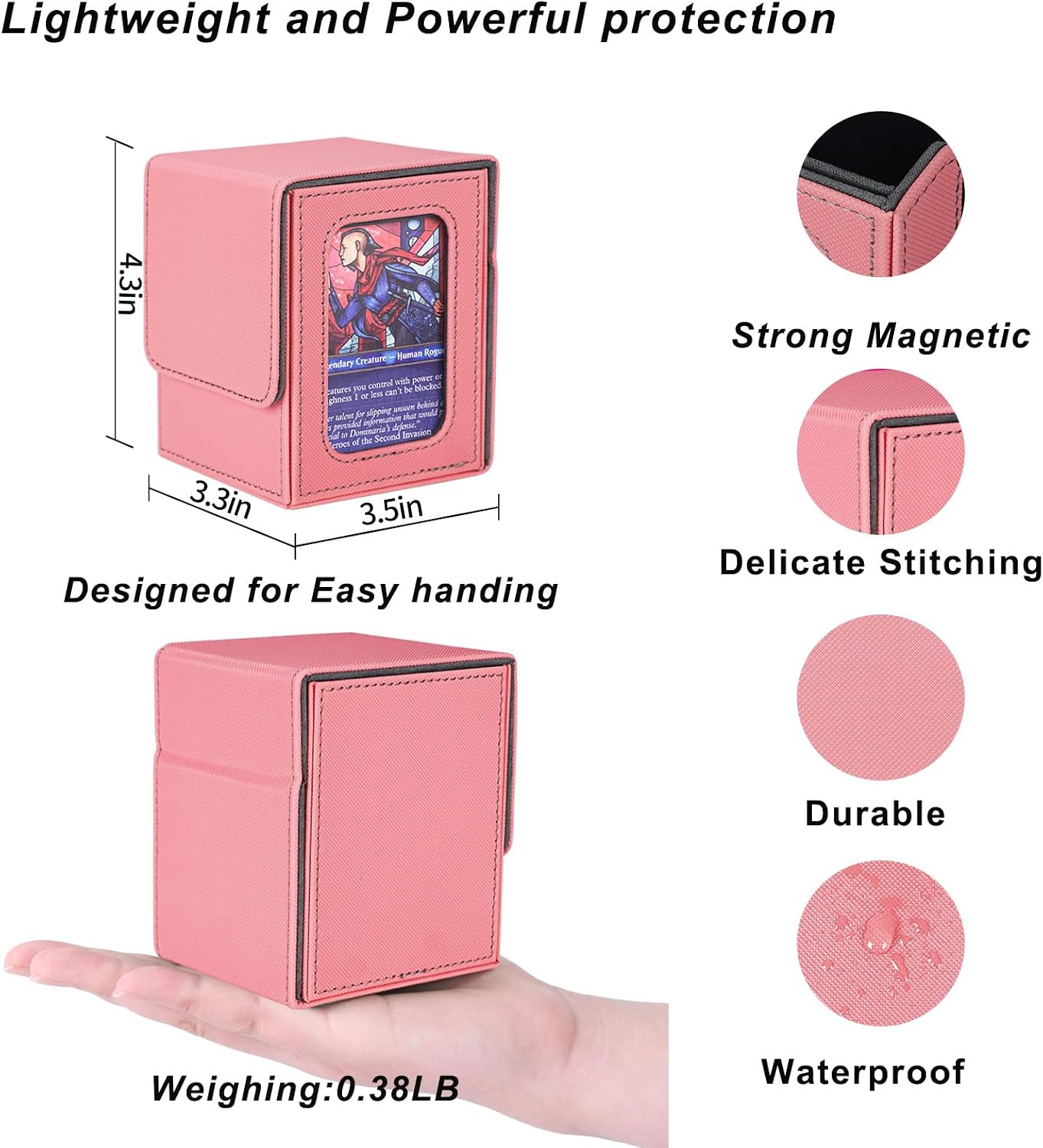 Detalle de AFIING Commander deck box for 100 cards
