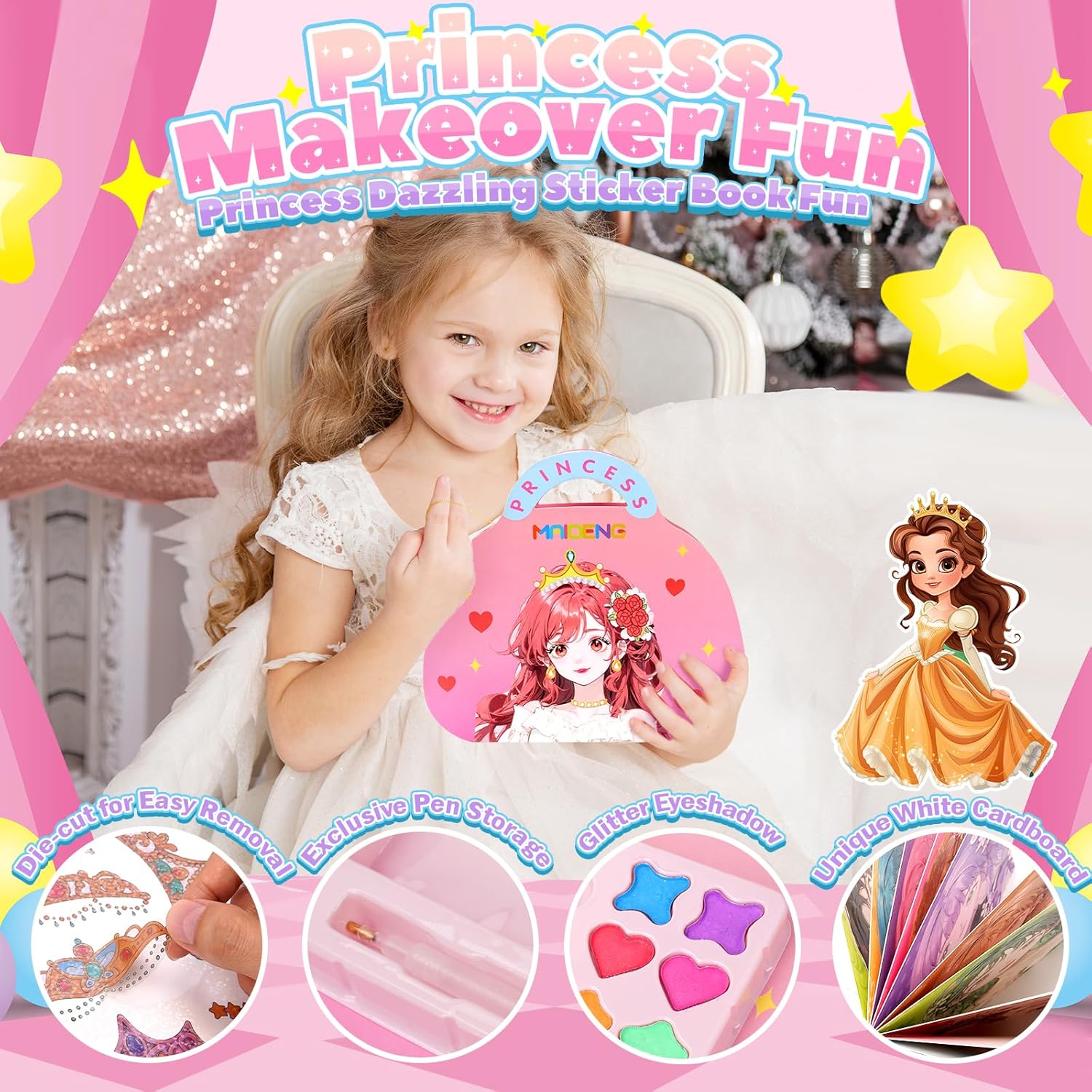 Detalle 1 de Creative Plane 3‑in‑1 Princess Craft Set