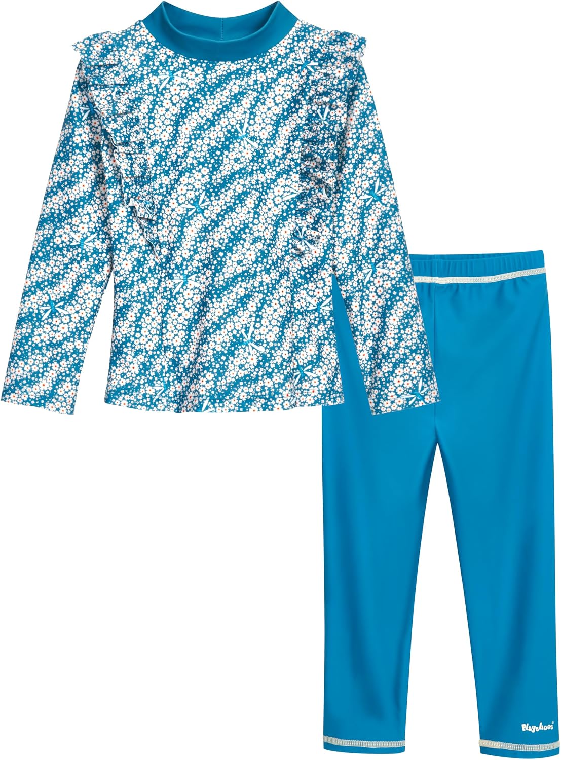 Detalle de Play Shoes Zweiteiler Lang Set di Rash Guard per Bambine e Ragazze – UV 50+
