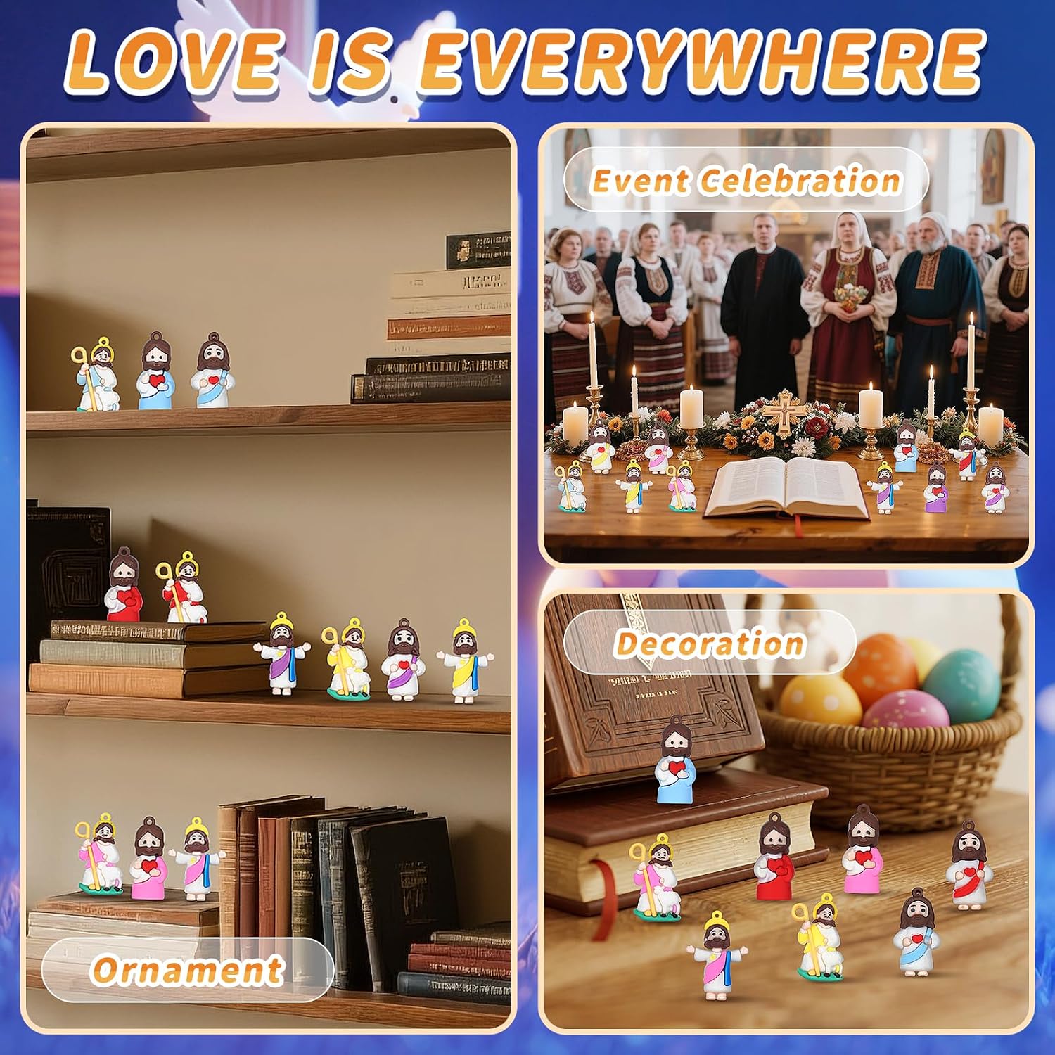 Thumbnail 3 de Compareye Mini Jesus Figurines, 60-Piece Set