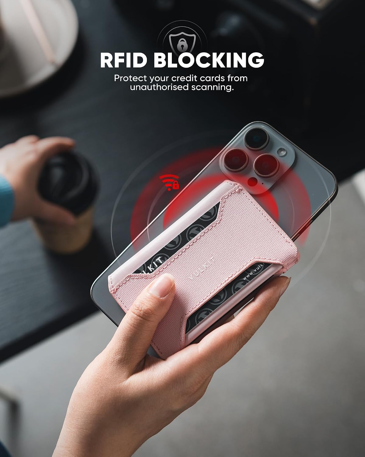 Thumbnail 4 de VULKIT Mini Geldbörse RFID Slim rosa