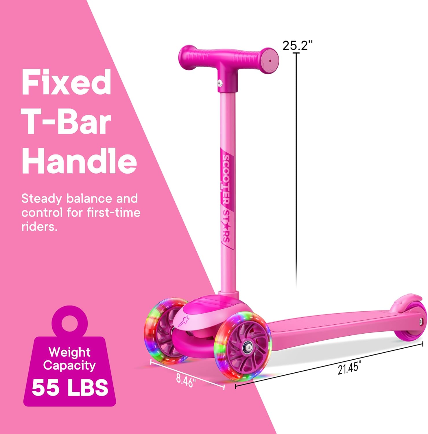 Thumbnail 3 de 3 Wheel Scooter for Kids LED Wheels Ages 2+ 🛴