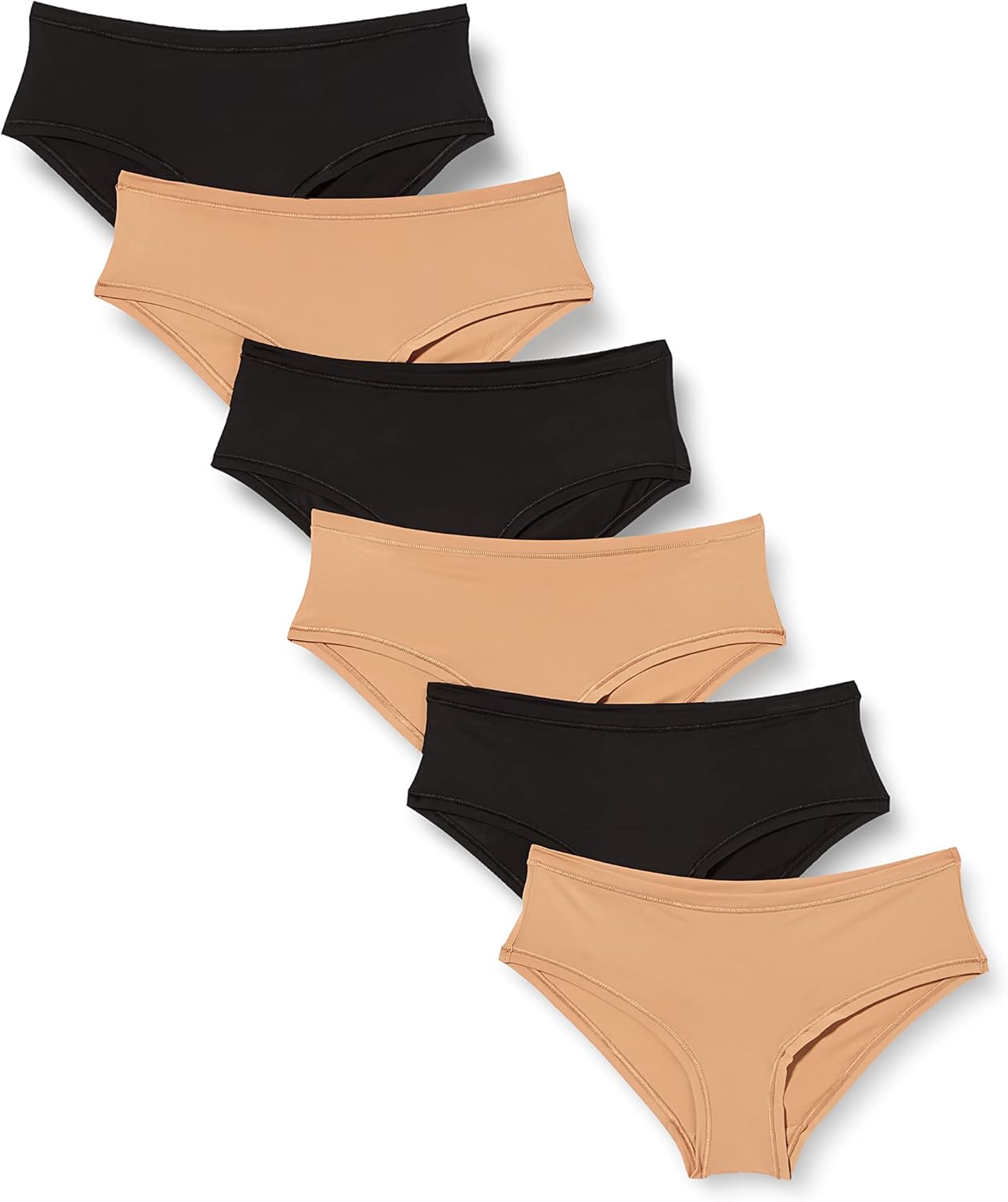 Thumbnail 3 de Amazon Essentials Women’s Mid Rise Underwear (Pack of 6) – Soft microfibre midi briefs (plus sizes available)
