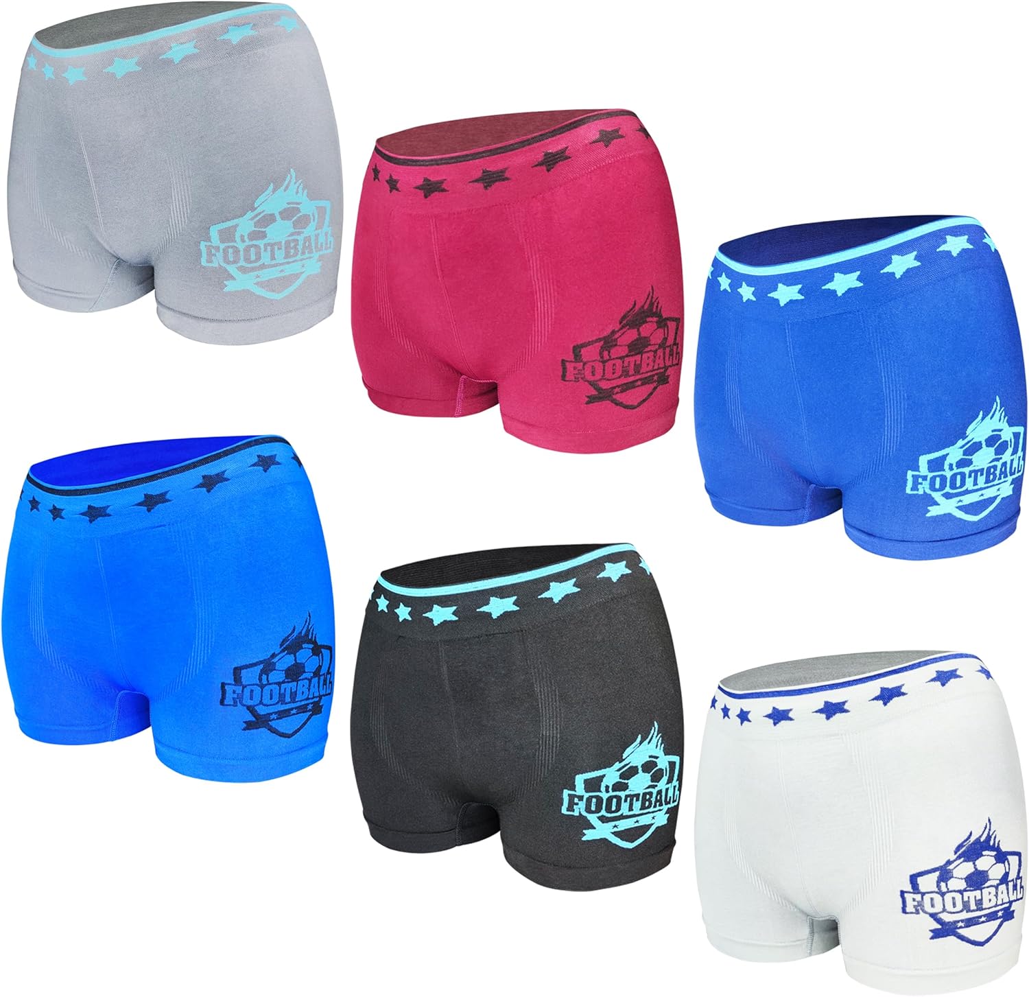Thumbnail 6 de 6/8/10/12er Pack Jungen Boxershorts MRCC – atmungsaktive Retro-Unterwäsche mit Elasthan