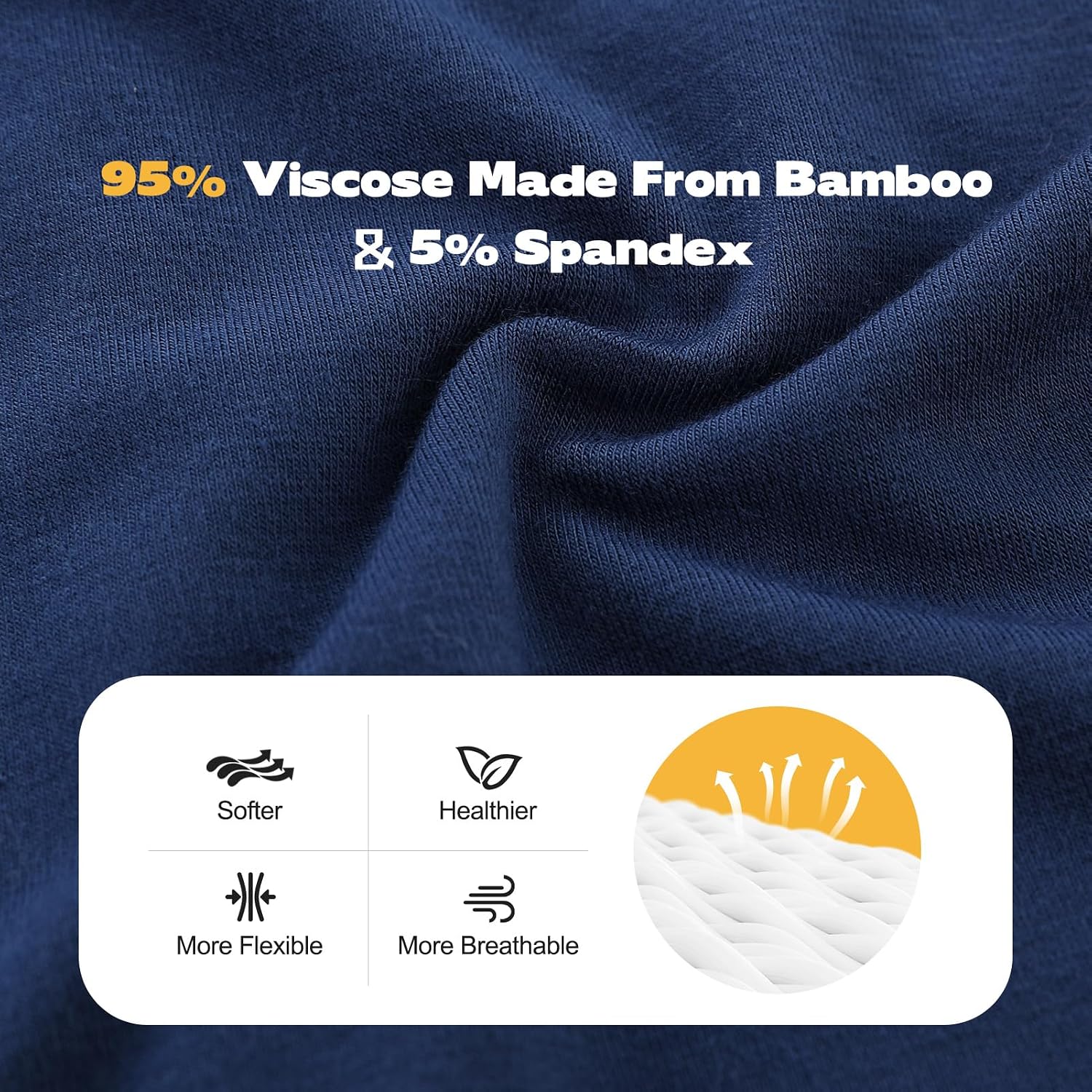 Thumbnail 5 de BAMBOO COOL Boys' Boxer Briefs 6-18Y – Tagless, Moisture-Wicking, Ultra-Soft 6-Pack