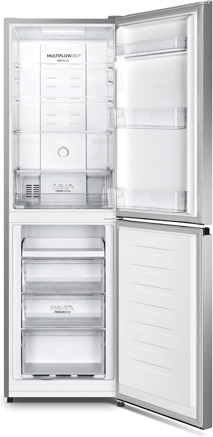Detalle de Gorenje NRK418ECS4 Kühl-Gefrierkombination Grau – NoFrost Plus, EggTray & LED-Beleuchtung