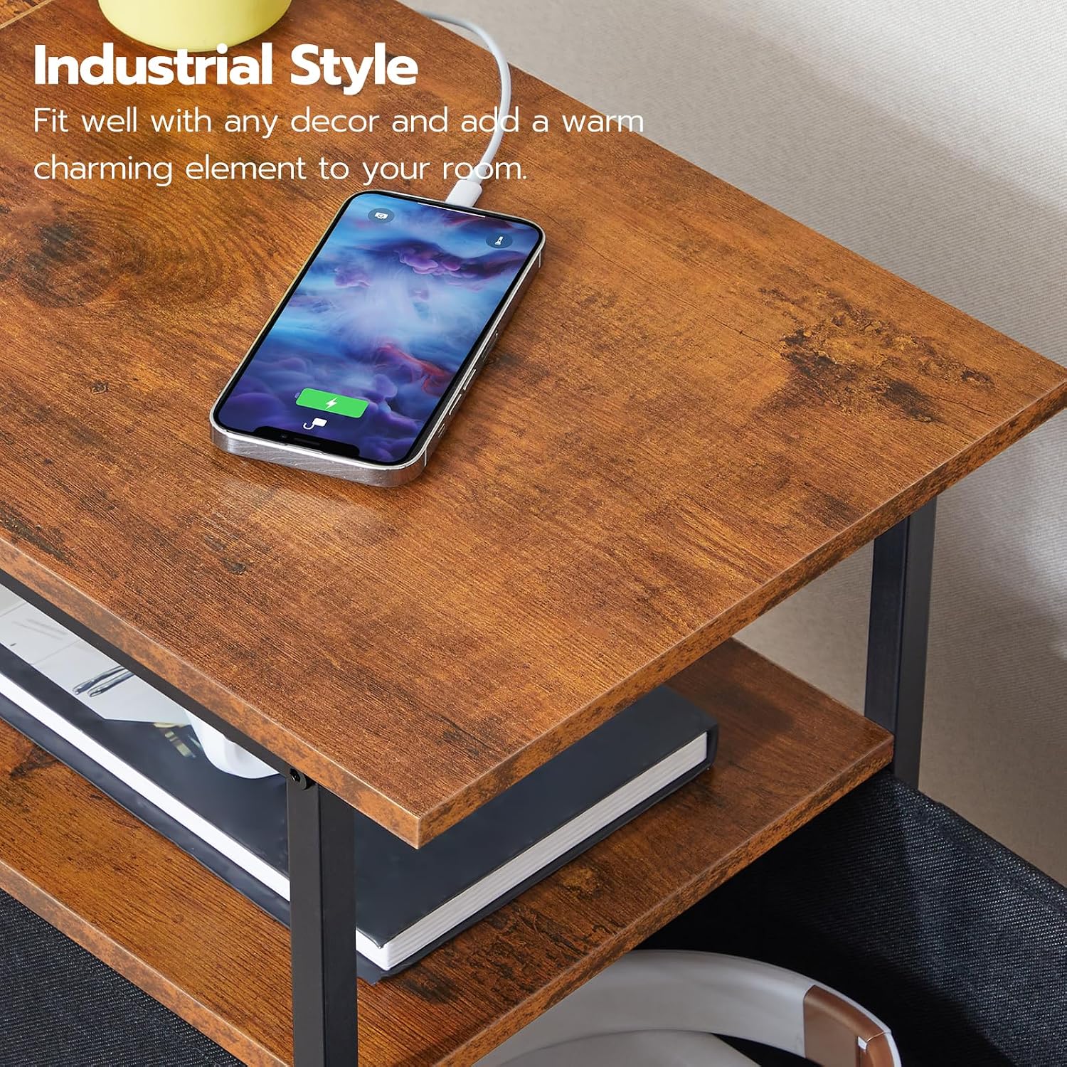 Thumbnail 4 de HOOBRO BF486UBZ01 End Table with Charging Station