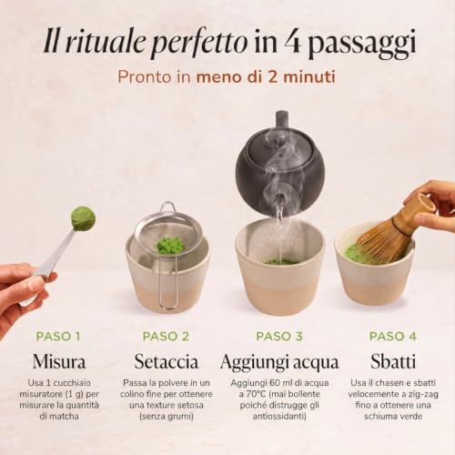Detalle 2 de Matcha tea originale 100% biologico cerimoniale 80 g – Matcha & CO