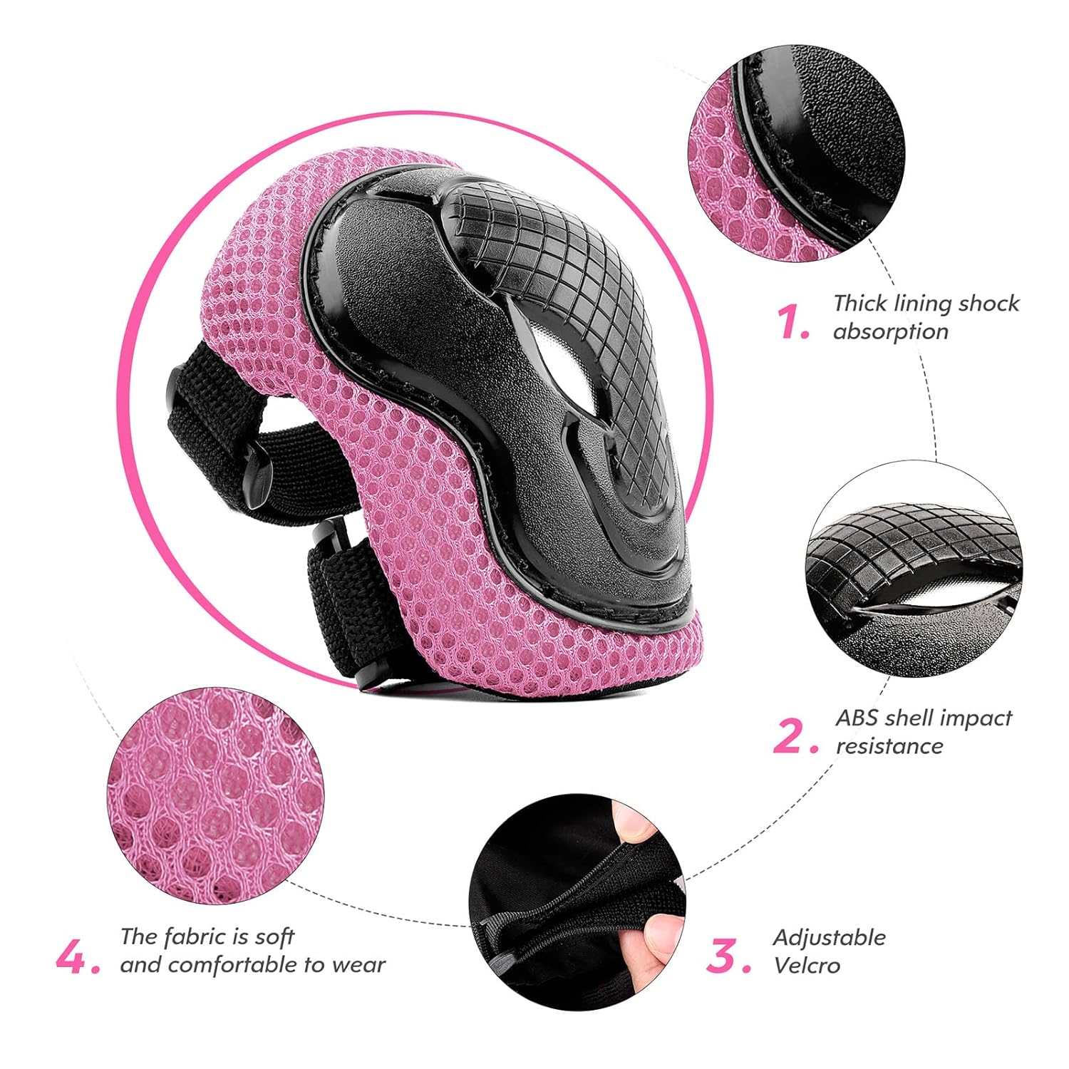 Detalle 2 de ValueTalks Protecciones Patines 6 piezas S