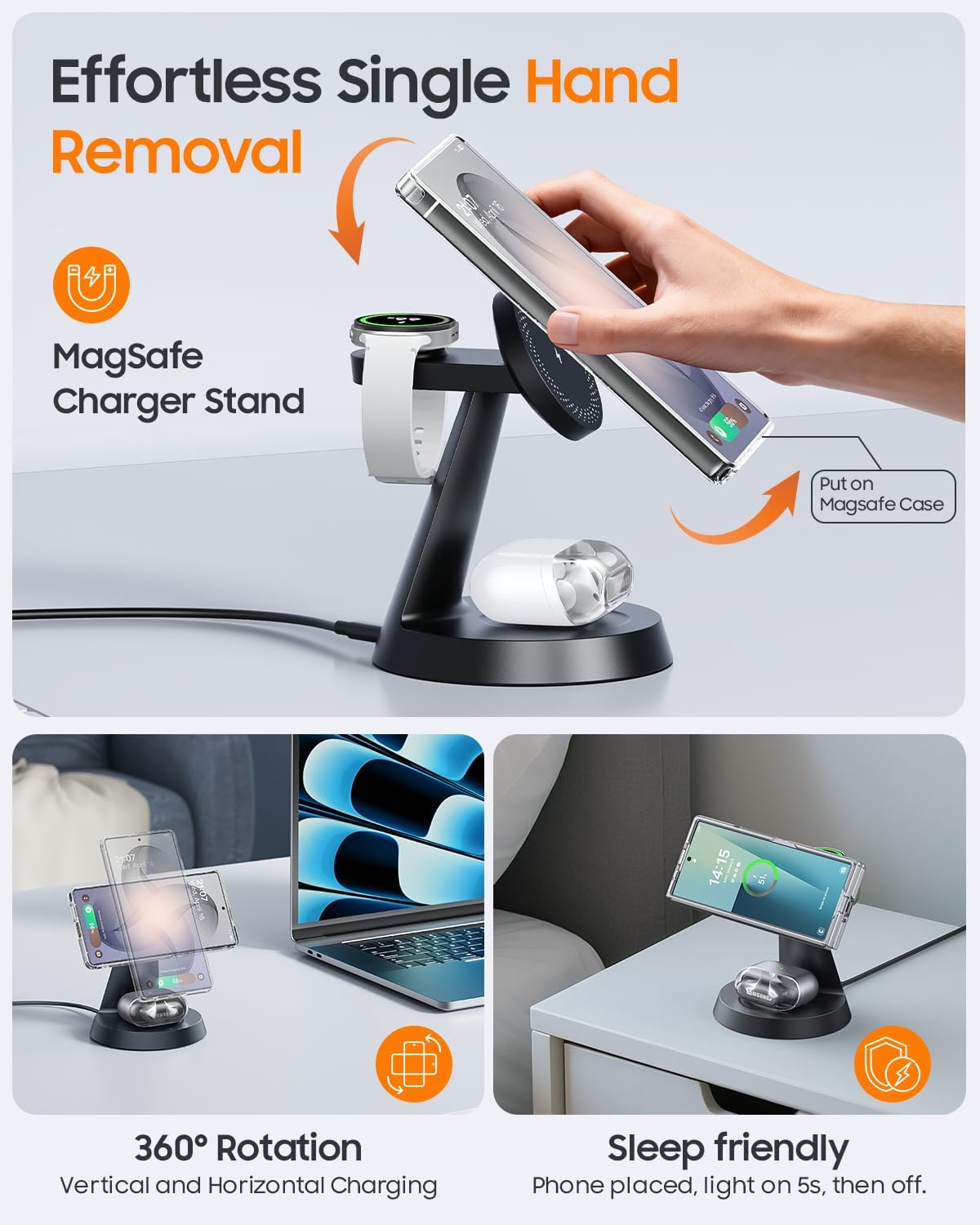 Thumbnail 5 de Magnetic Wireless Charger for Samsung 3-in-1