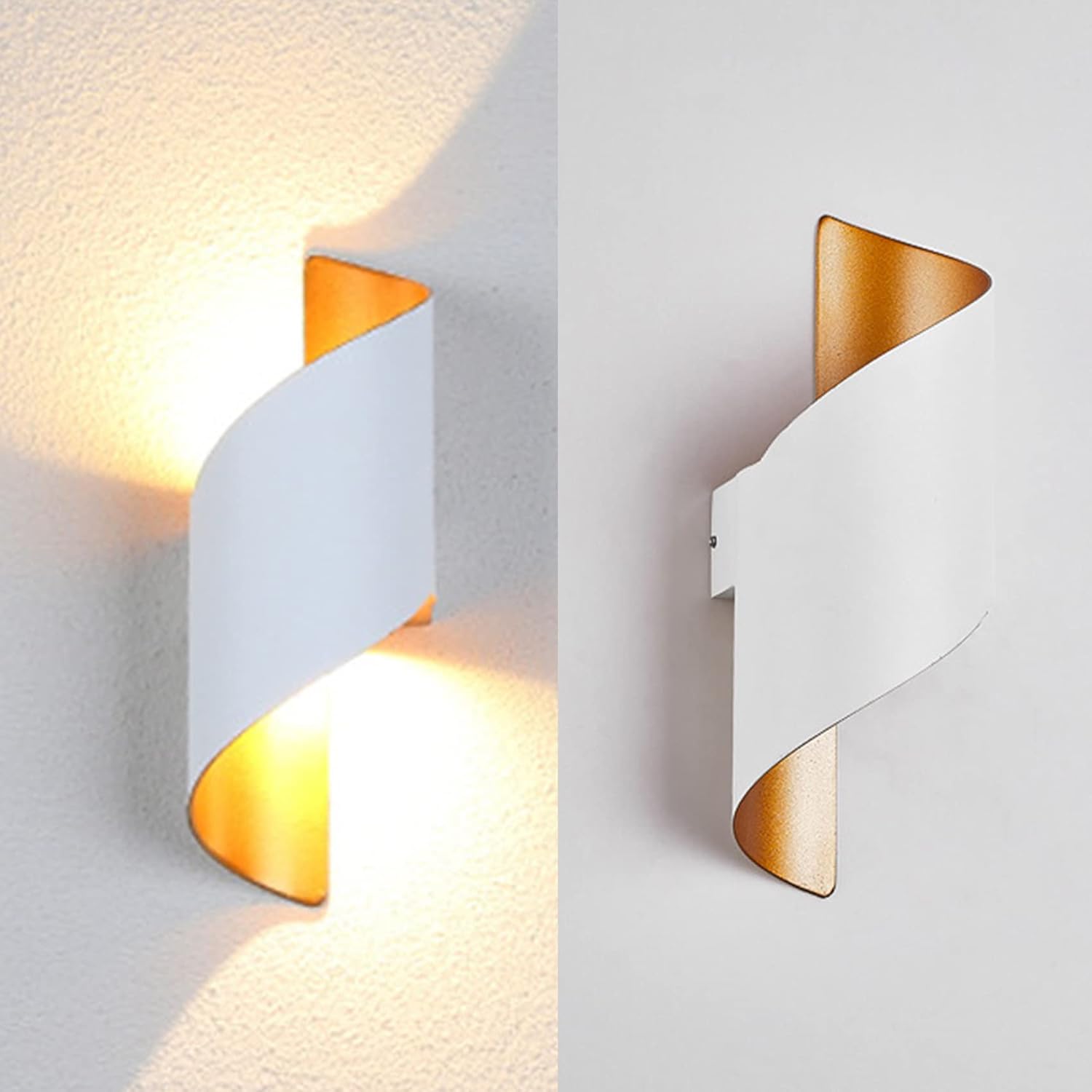 Detalle de KRIPINC QLT-g-r-0059-04 witte ledwandlamp, IP65, aluminium, warm licht