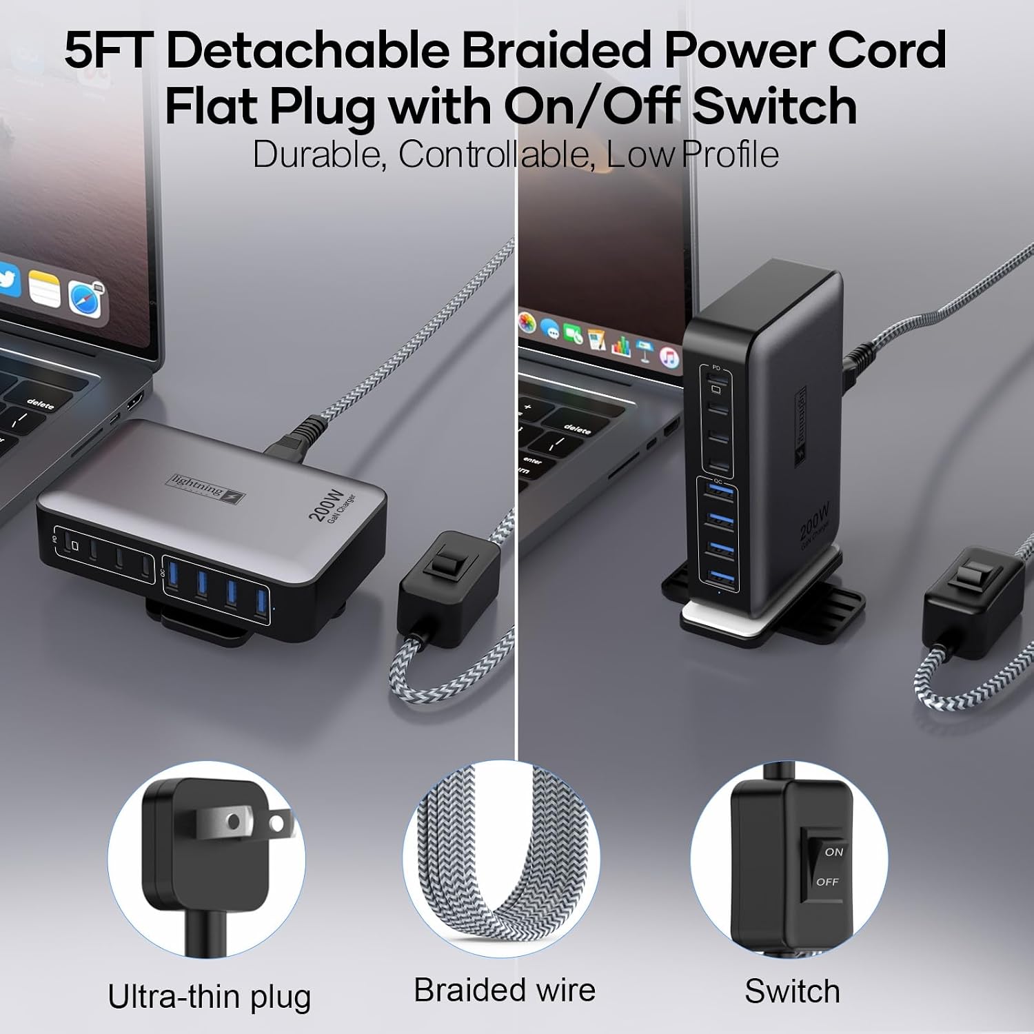 Thumbnail 2 de 5ft Flat Figure-8 Power Cord 10A