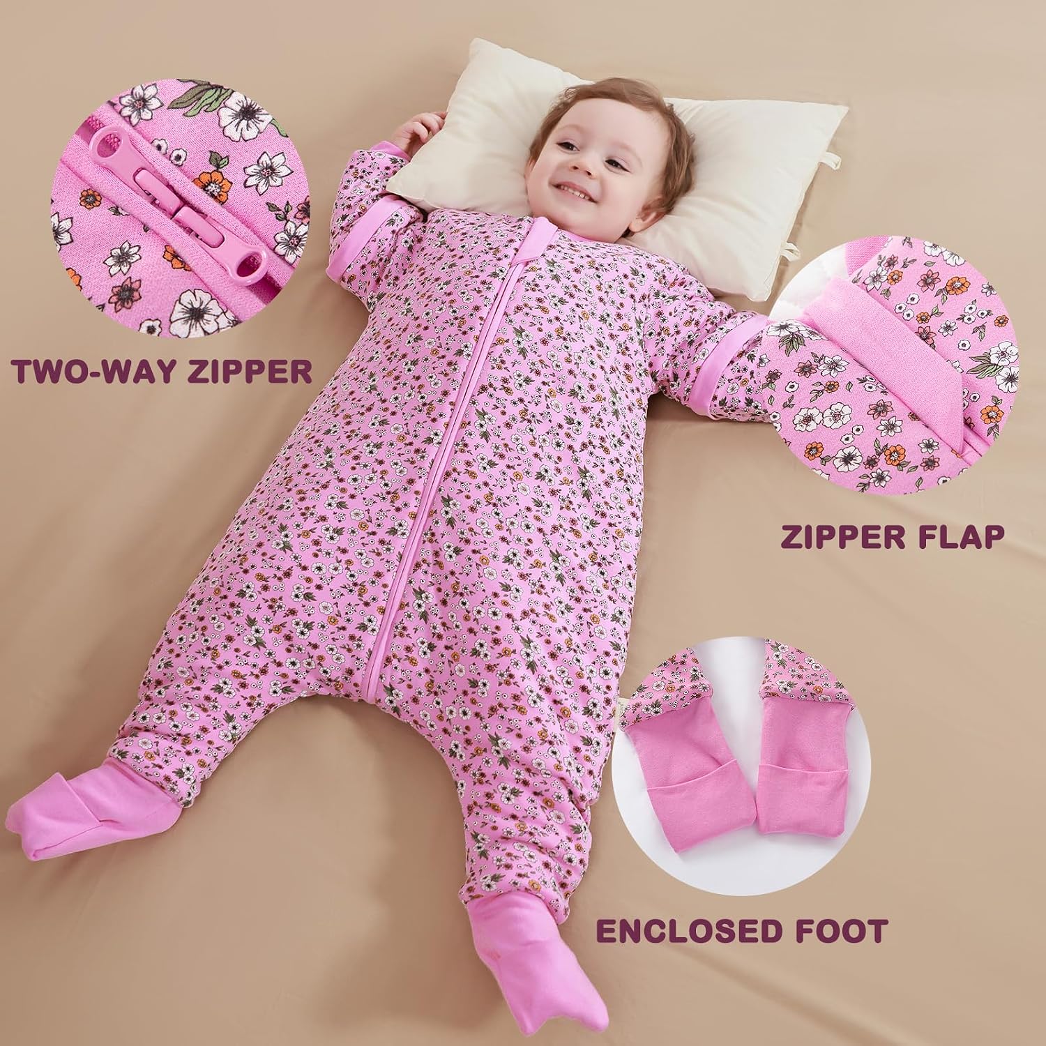 Detalle 2 de Mosebears Baby Sleeping Bag 2.5 TOG (18-36 months)