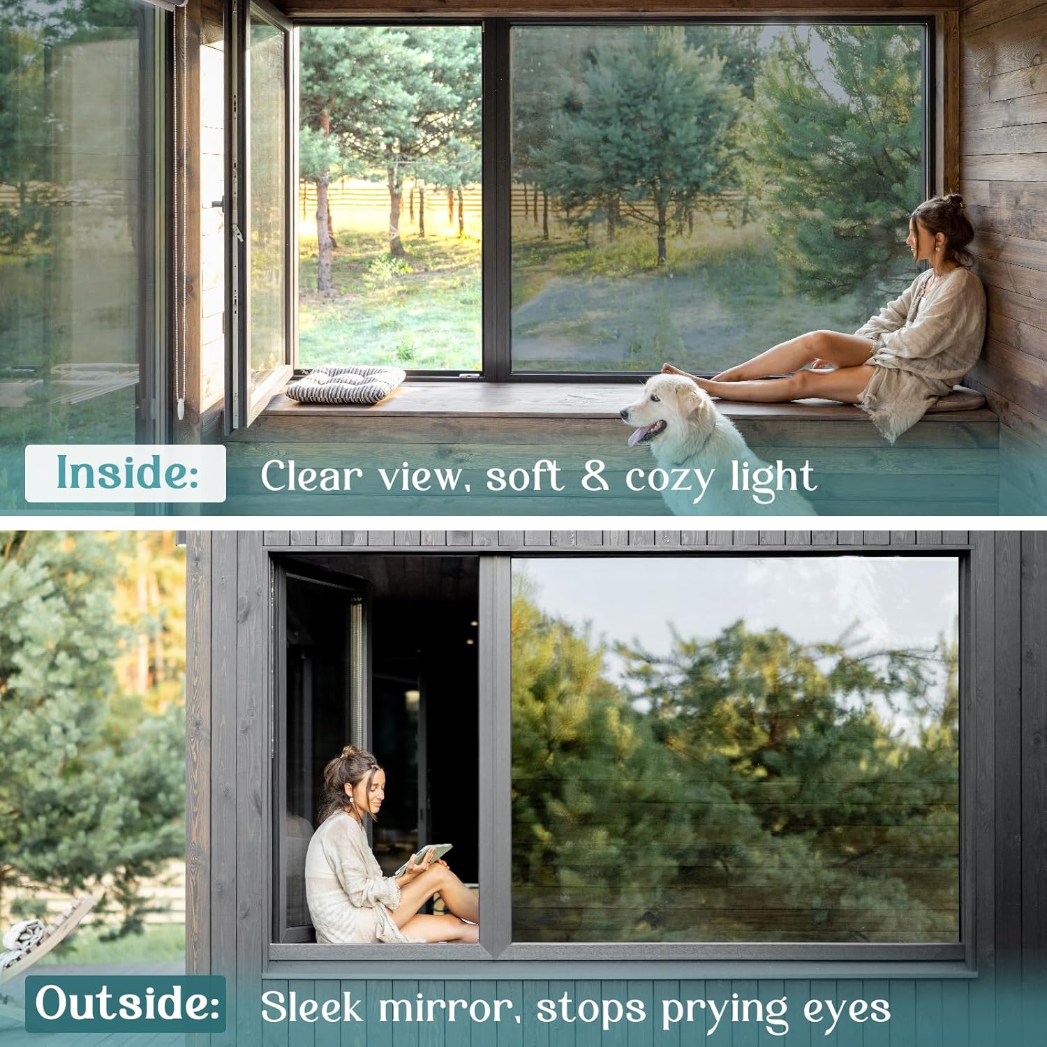 Thumbnail 5 de Haton Heat Reflective Window Film Privacy for Glass Windows – 90x200cm