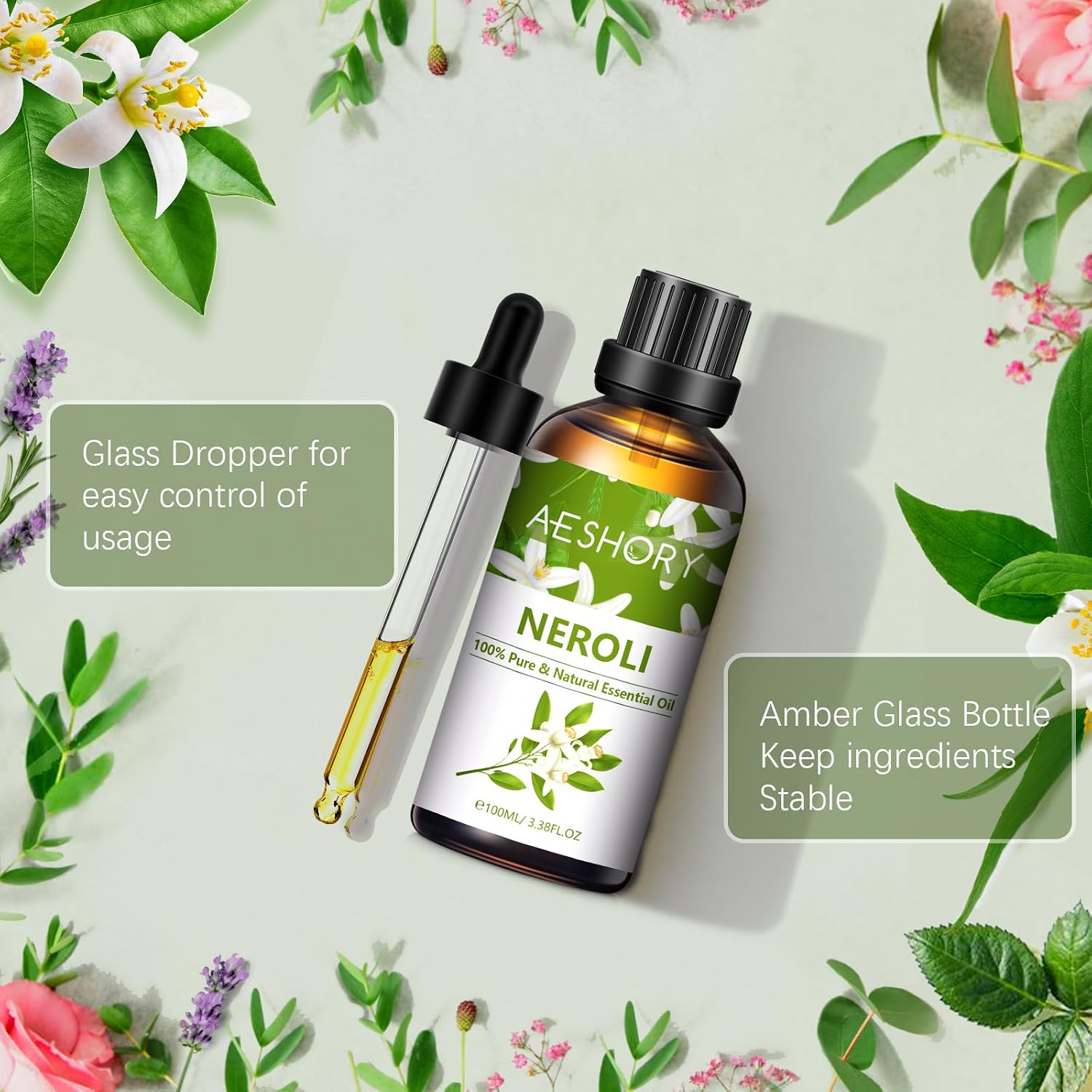 Detalle de AESHORY Neroli Essential Oil 100ml
