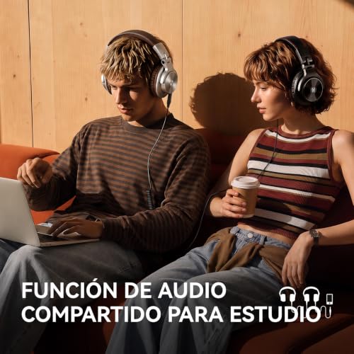 Detalle 1 de OneOdio A70 Gen 2, auriculares Bluetooth Hi-Res LDAC con 72 h y conexión por cable