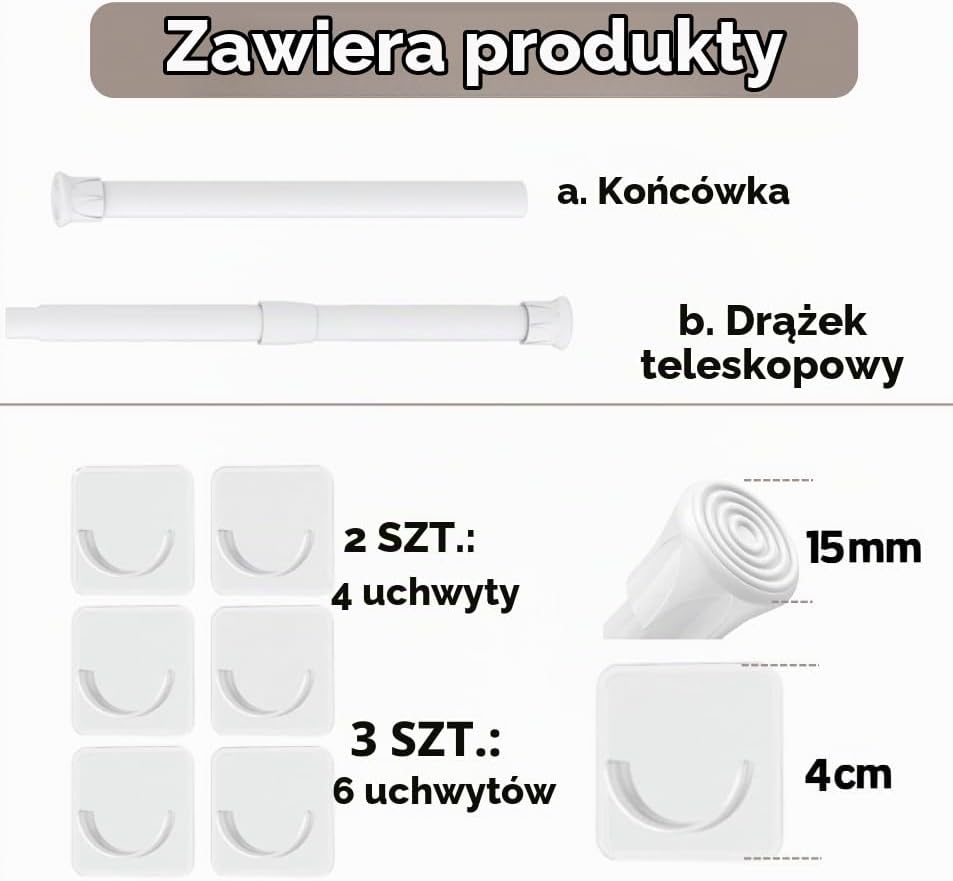 Detalle de GDEVKHN NO3-SSG-14 – 2 drążki sprężynowe 80–100 cm, średnica 13 mm
