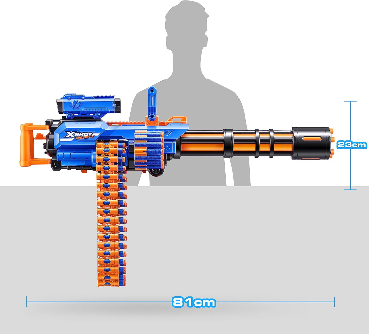Thumbnail 2 de ZURU X-Shot Insanity Motorized Rage Fire 72 dardos